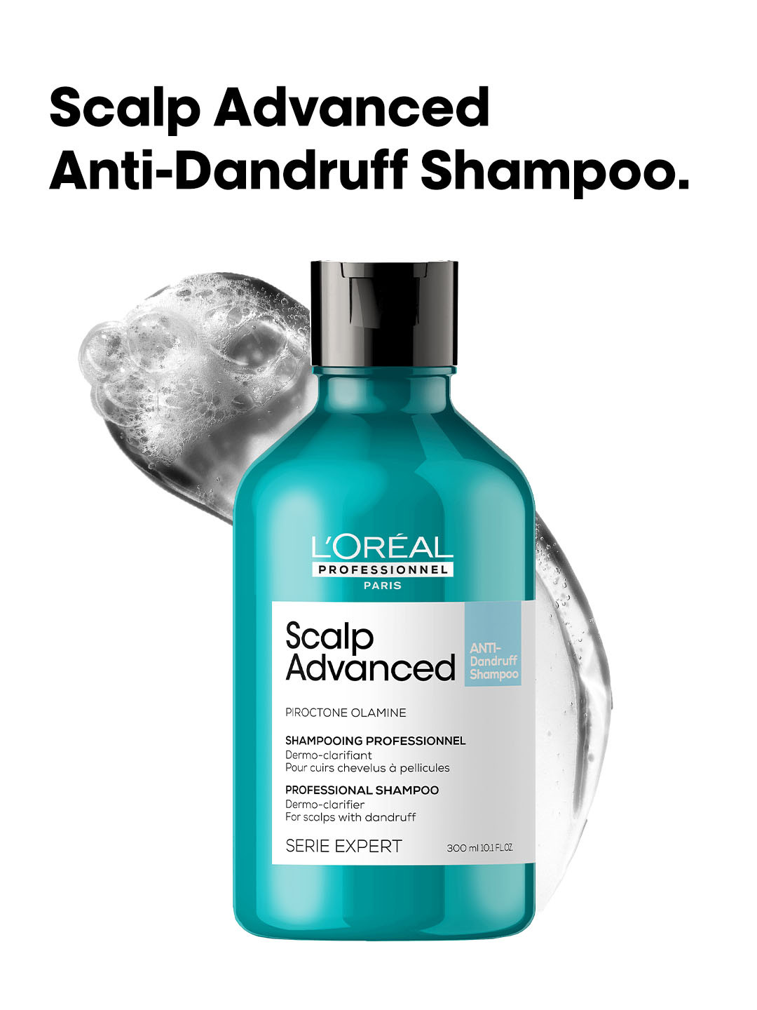 LOreal Professionnel Scalp Advanced Anti-Dandruff Shampoo for Removing Dandruff - 300ml