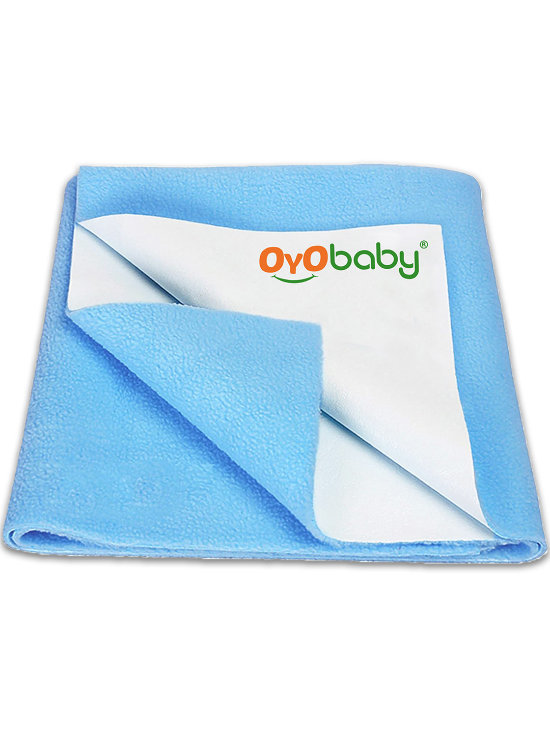 OyO Baby Blue Waterproof & Baby Dry Sheet Polycotton Mattress Protector