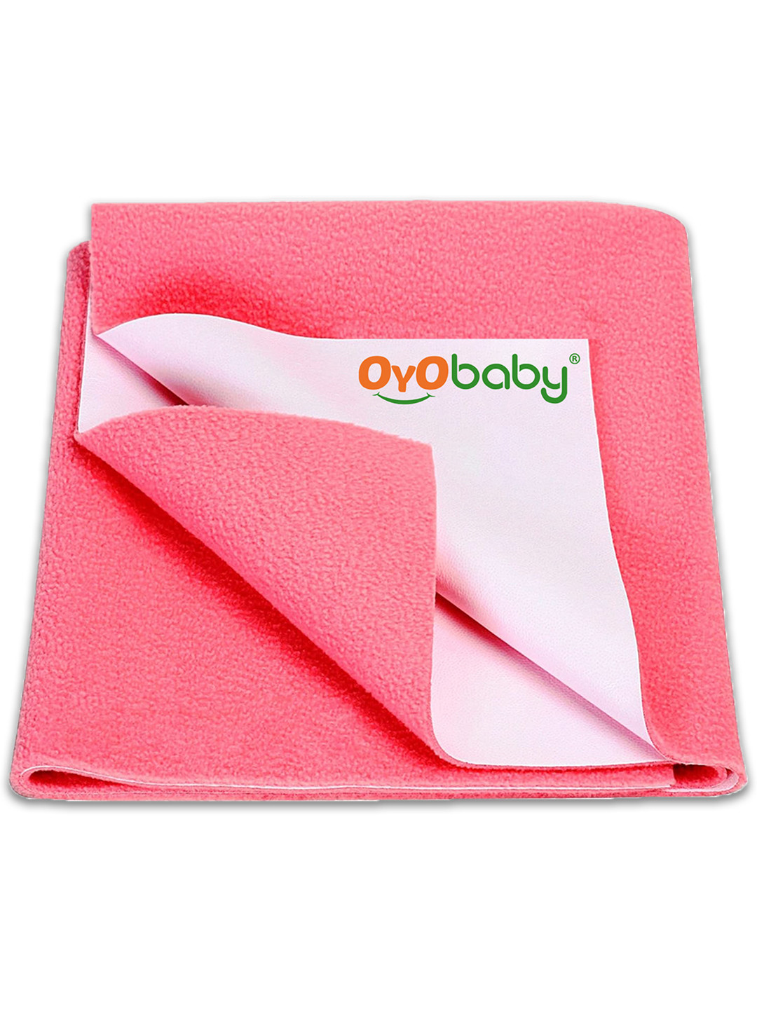 OyO Baby Salmon Rose Waterproof & Baby Dry Sheet Polycotton Mattress Protector