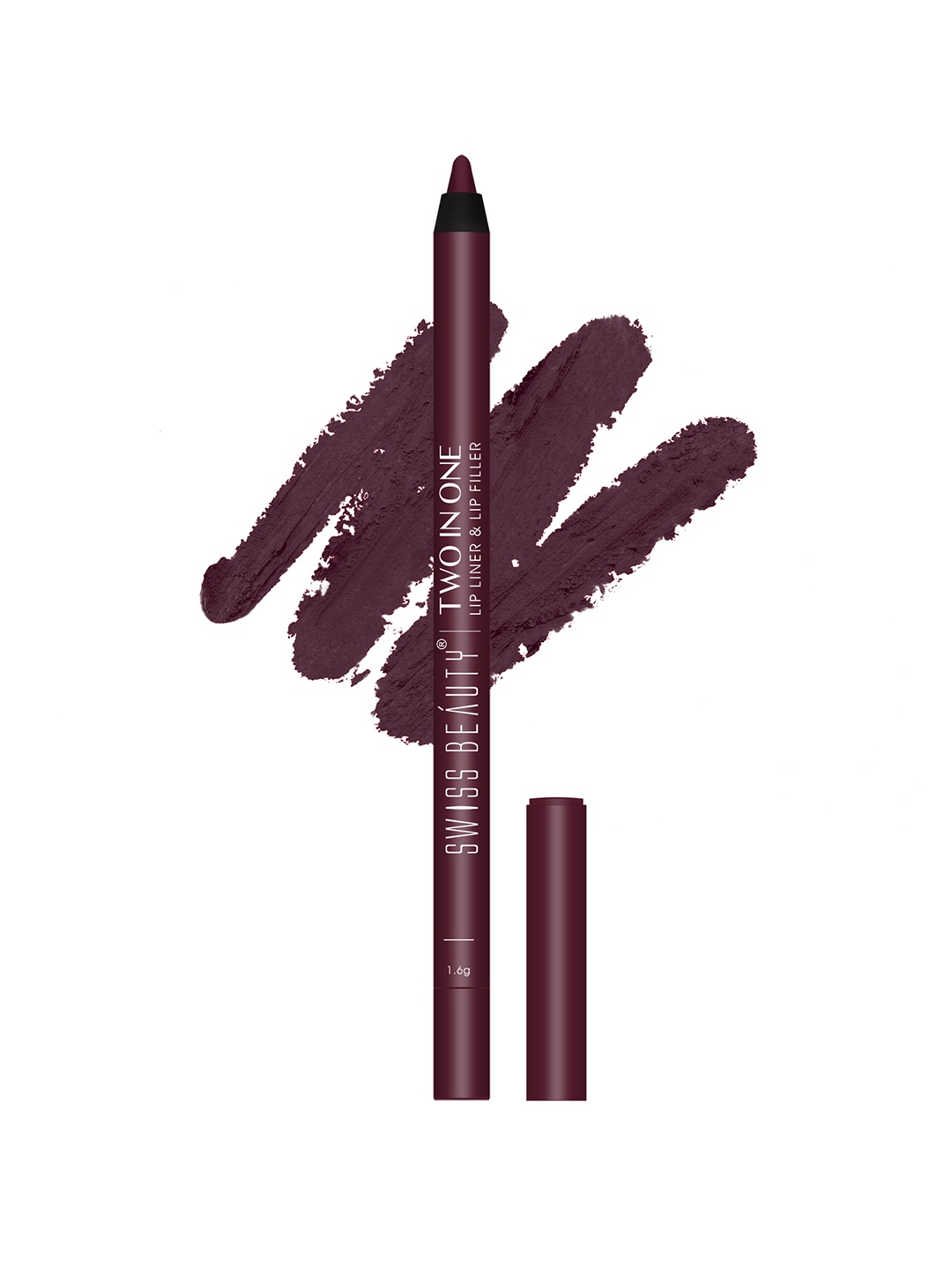 

SWISS BEAUTY Two in One Smudge-Proof Waterproof Lip Liner & Lip Filler 1.6g - Burgundy