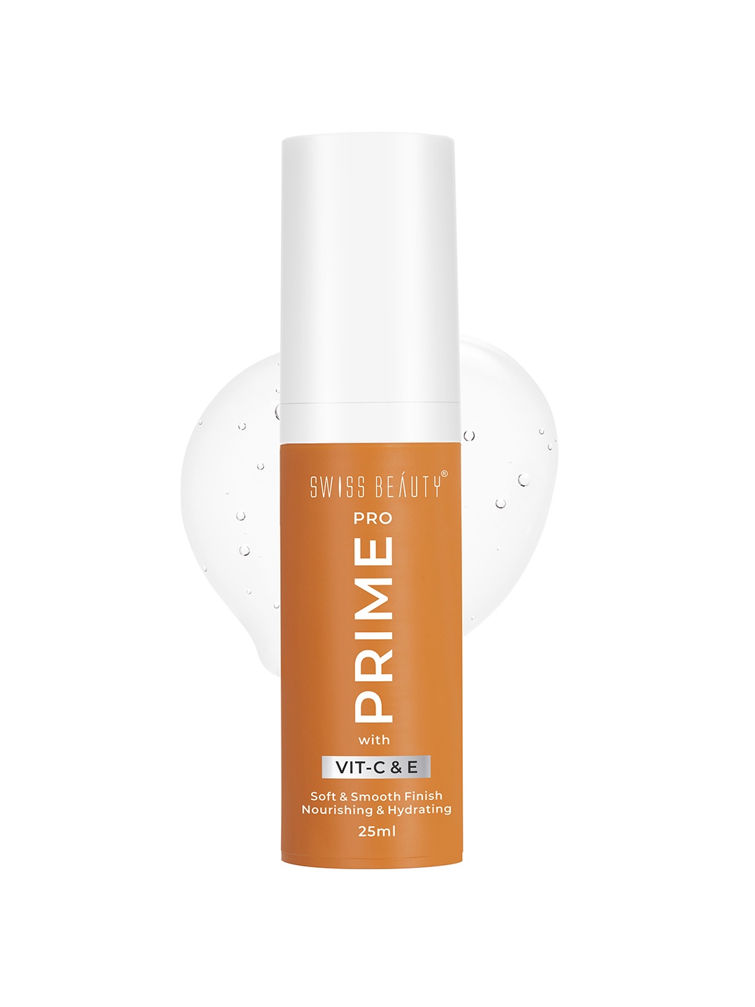 

SWISS BEAUTY Prime Pro Liquid Primer with Vitamin C & E For Soft & Smooth Finish - 25 ml, Orange