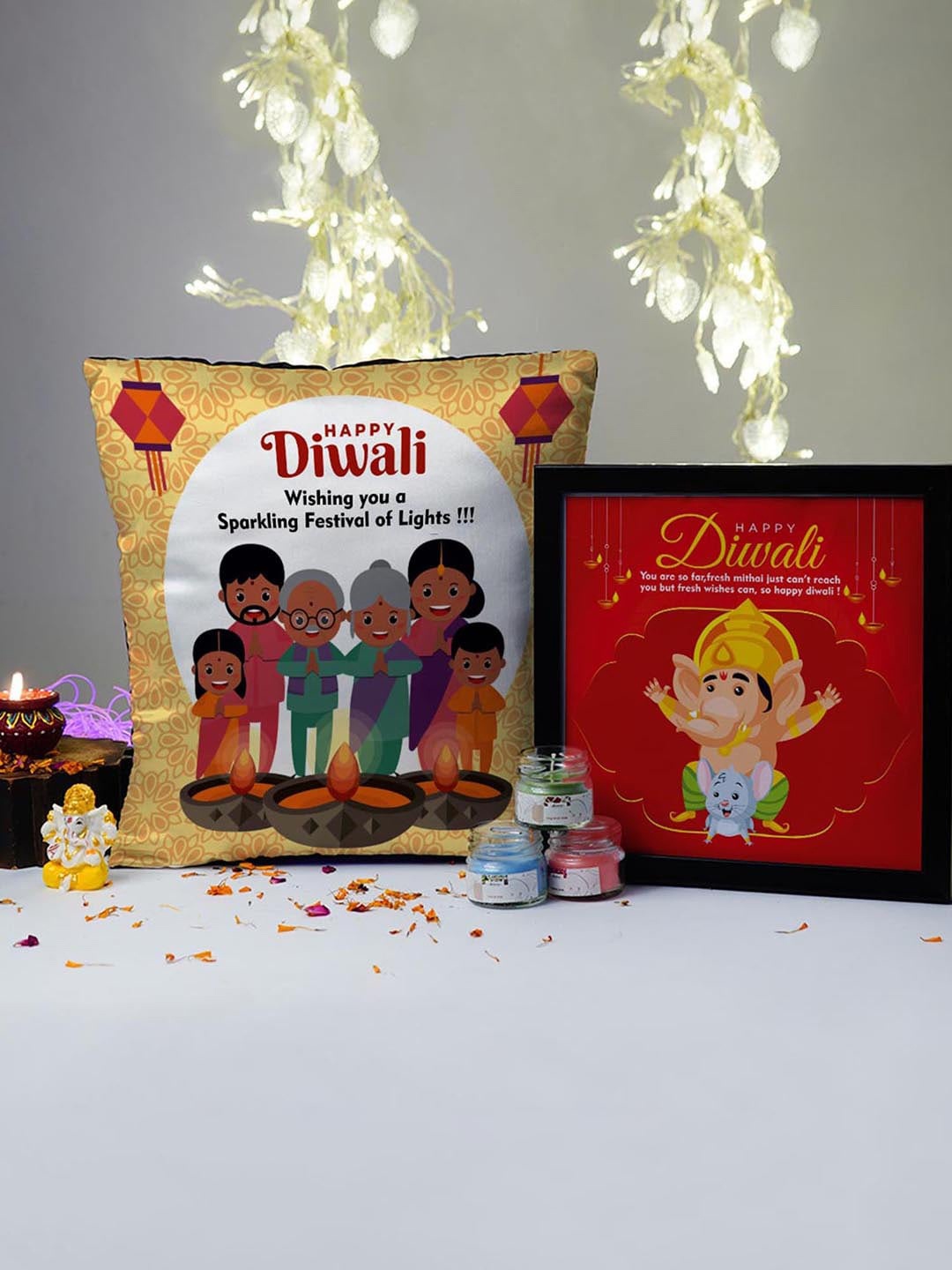 

Crazy Corner Pack of 4 Diwali Gift Set, Multi