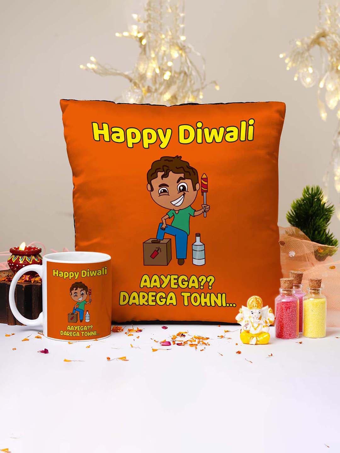 

Crazy Corner Diwali Set Of 4 Diwali Gift Combo, Orange