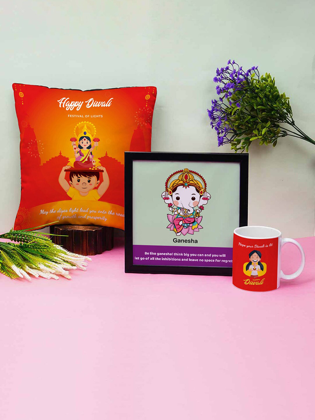 

Crazy Corner Pack Of 3 Diwali Gift Combo, Orange