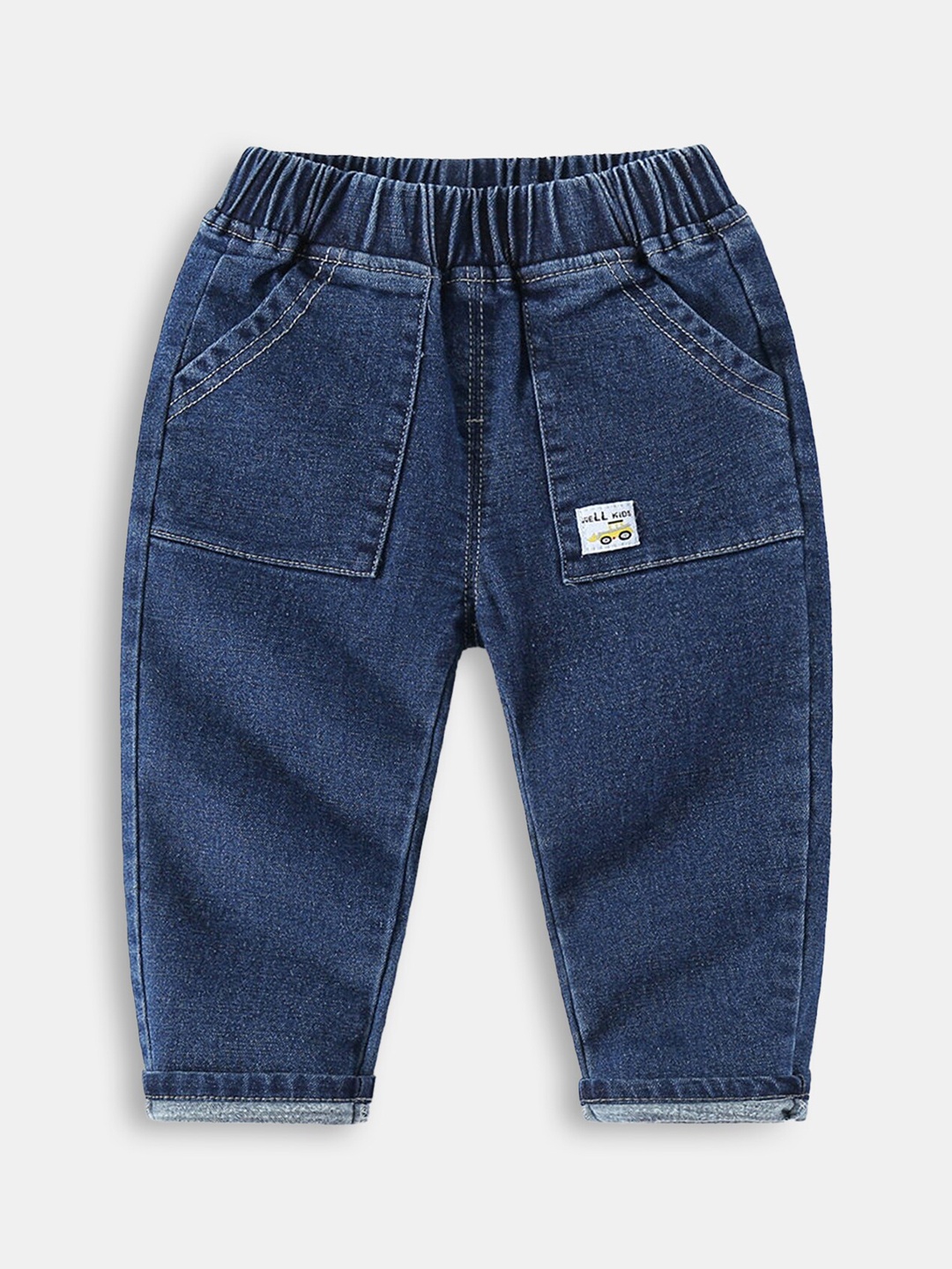 

Hopscotch Boys Blue High-Rise Stretchable Jeans