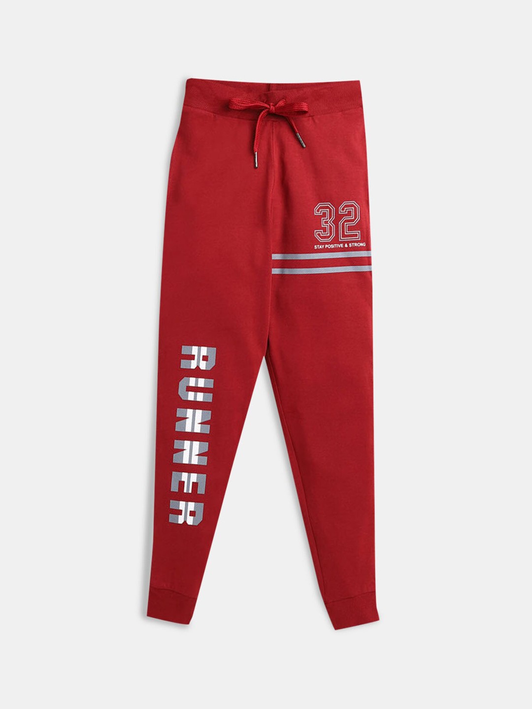 

Hopscotch Boys Maroon Solid Pure Cotton Joggers