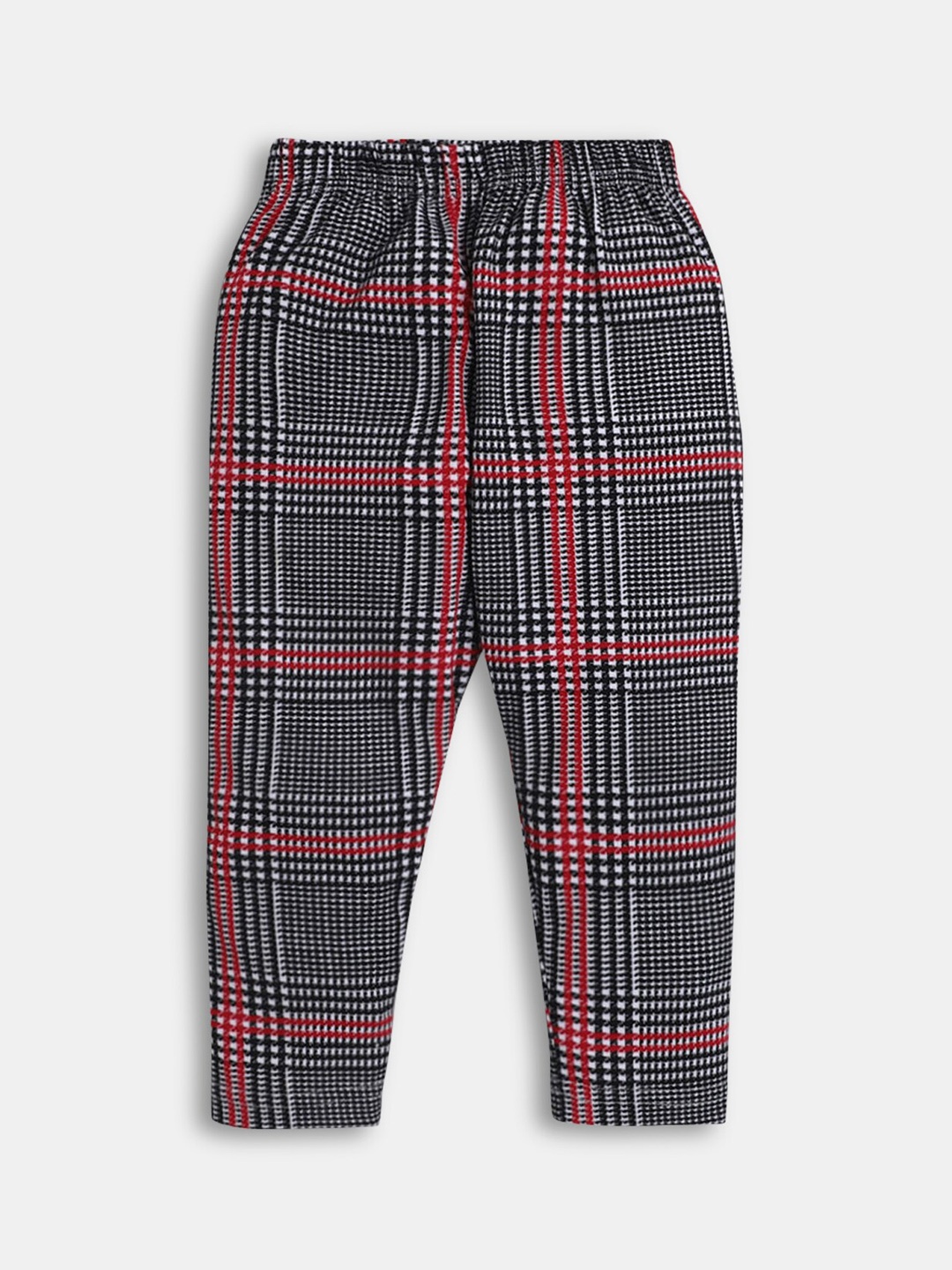 

Hopscotch Girls Black Checked Ankle-Length Pure Cotton Leggings