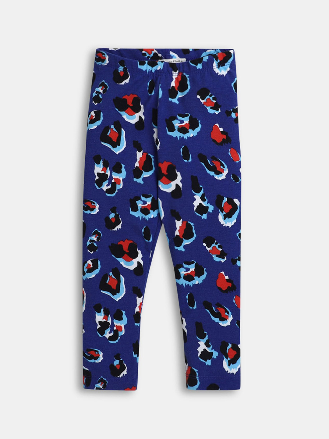 

Hopscotch Girls Blue & Red Printed Ankle-Length Leggings