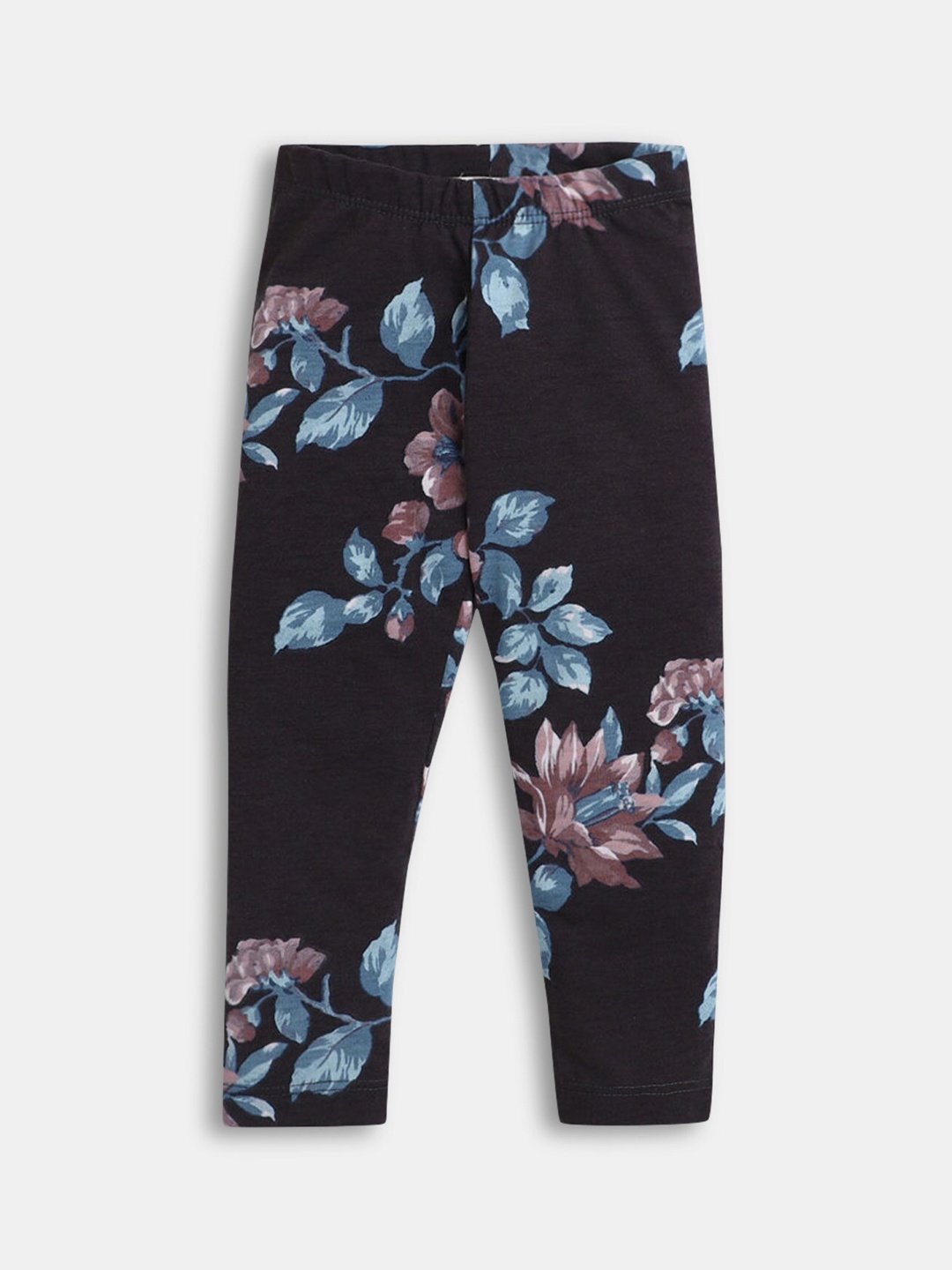 

Hopscotch Girls Black & Brown Printed Leggings