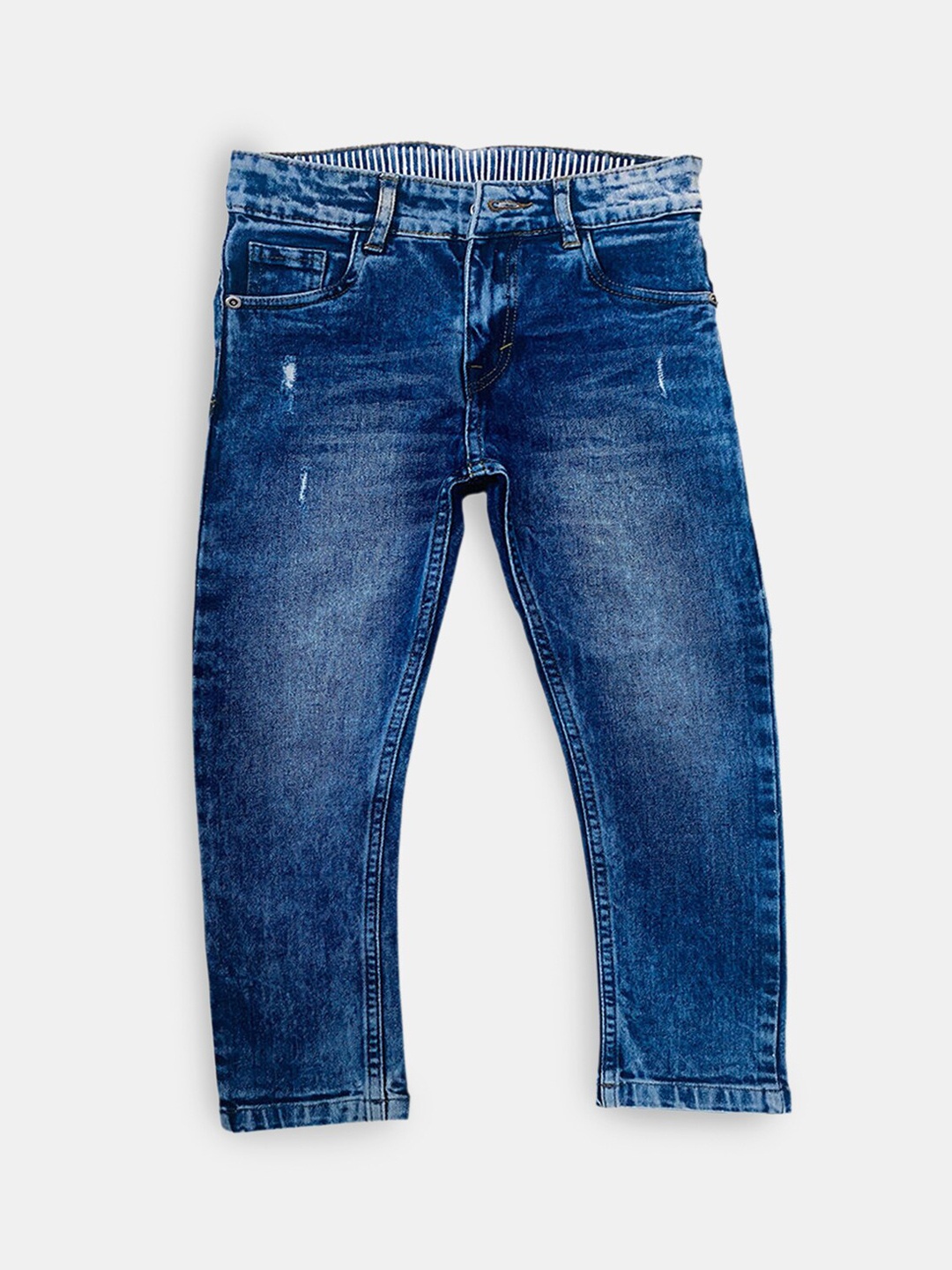 

Hopscotch Boys Blue High-Rise Light Fade Stretchable Jeans