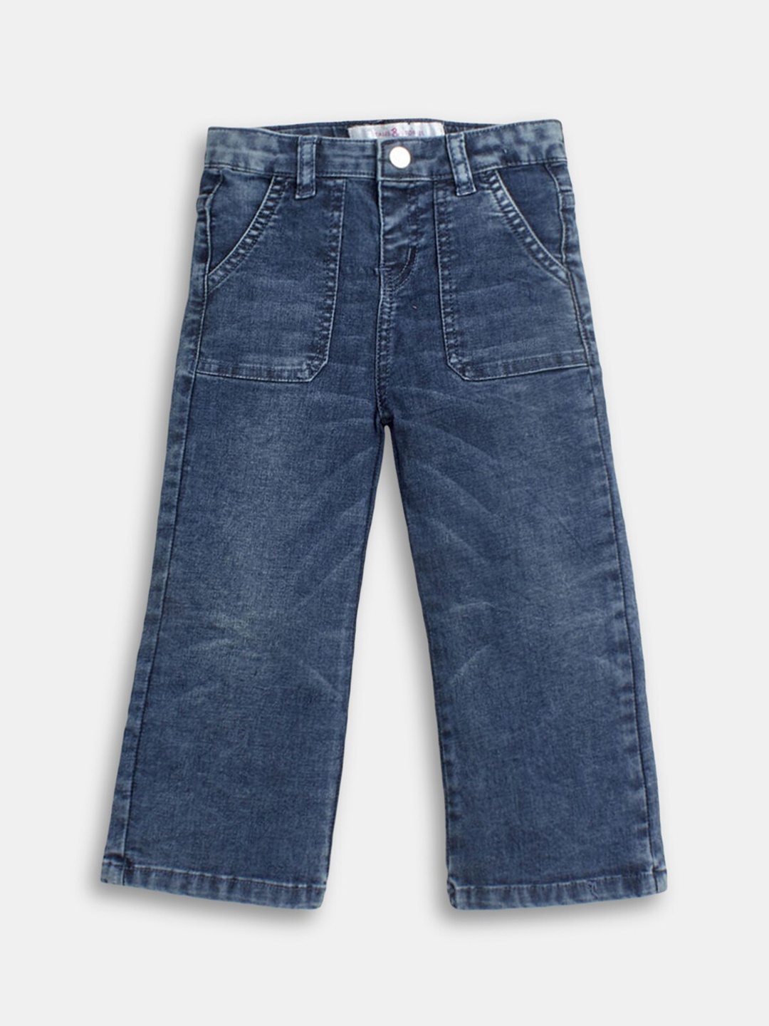 

Hopscotch Boys Blue High-Rise Stretchable Jeans