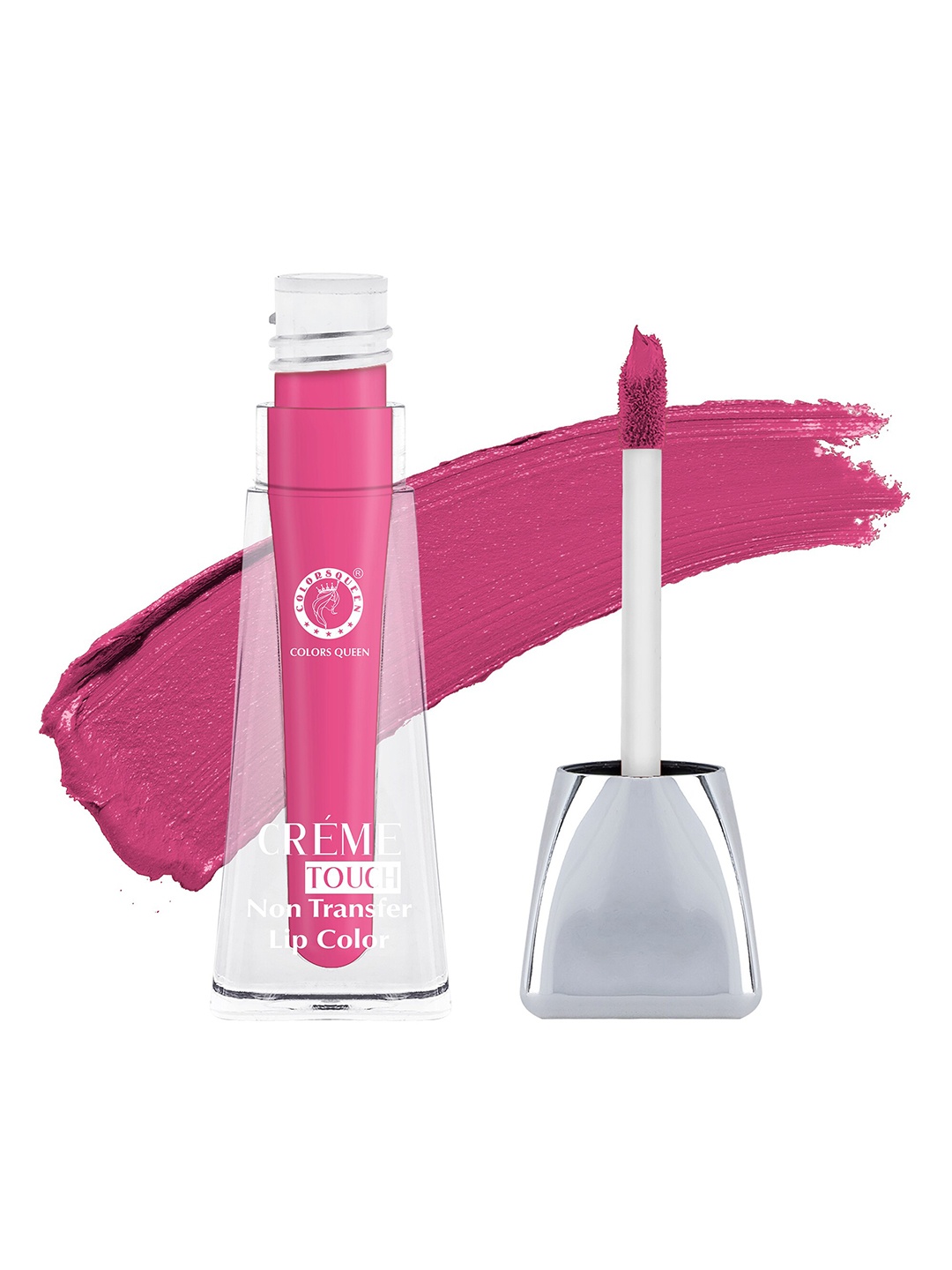 

Colors Queen Creme Touch Non-Transfer Matte Lip Color 4 ml - Crazy Pink