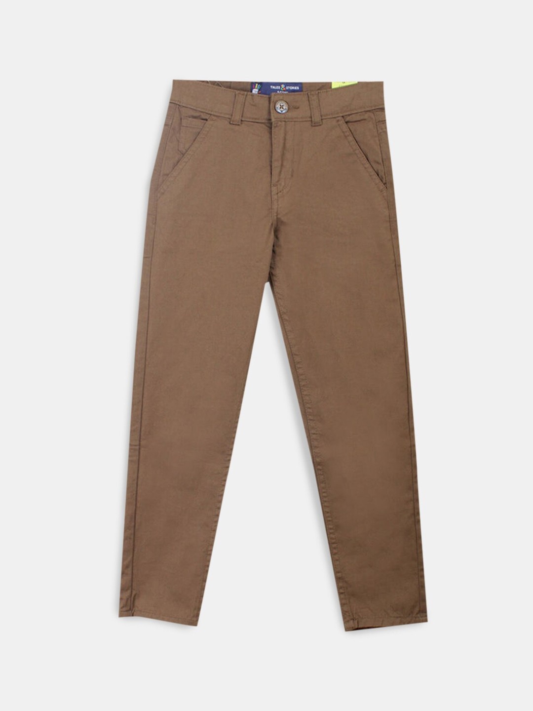 

Hopscotch Boys Brown Slim Fit Trousers