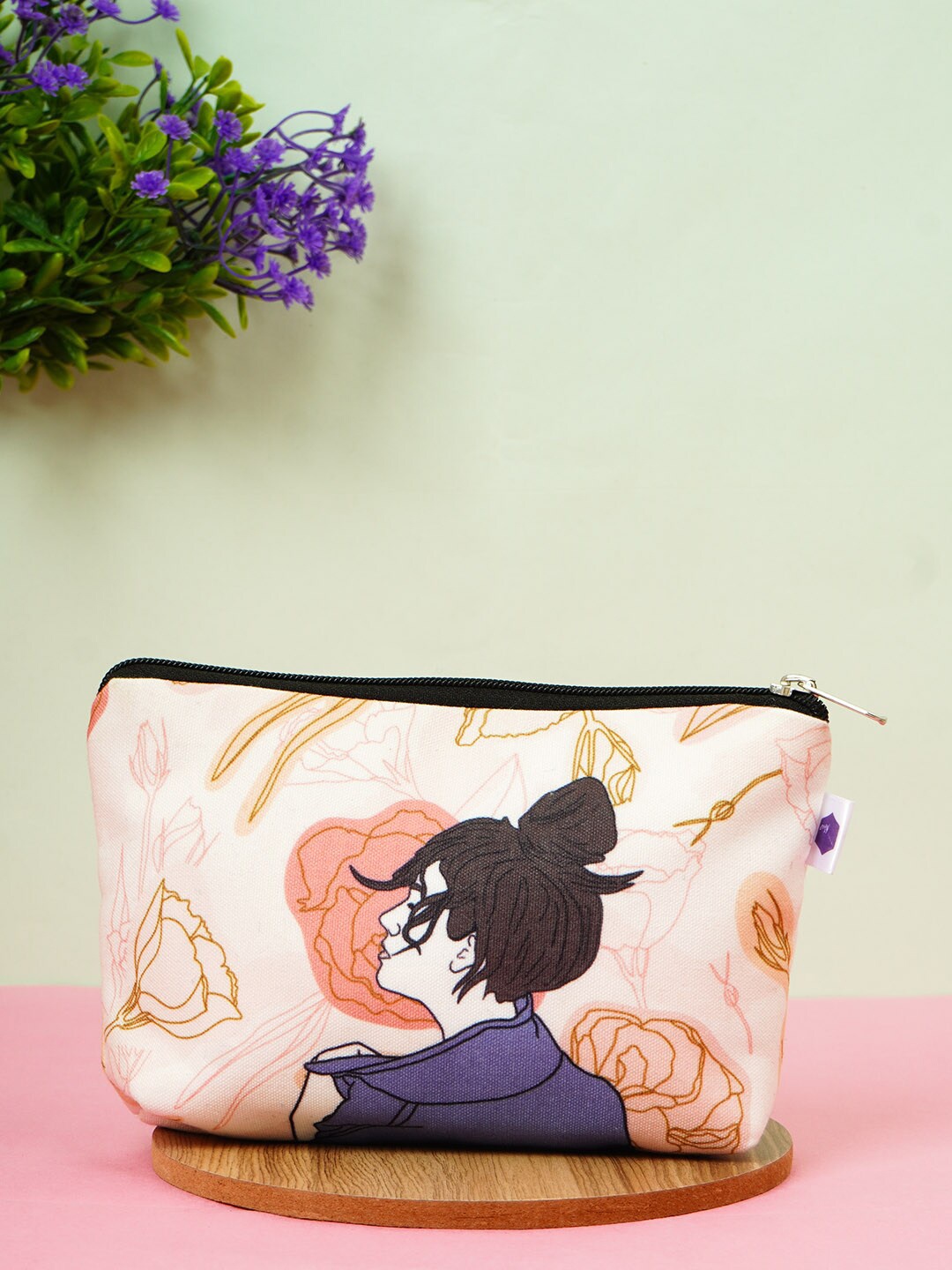 

Crazy Corner Peach Printed Travel Pouch