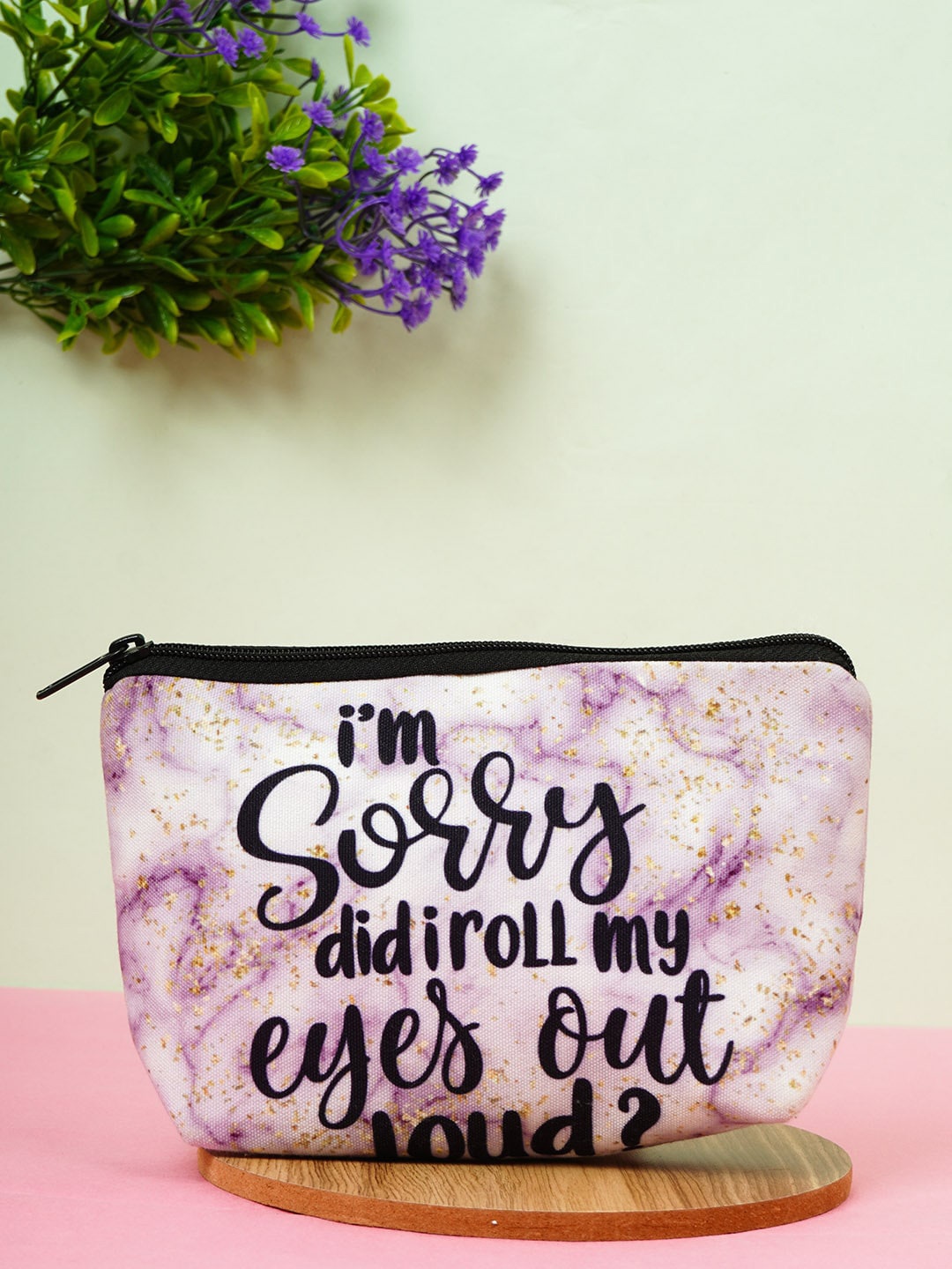 

Crazy Corner Printed Makeup Pouch, Pink