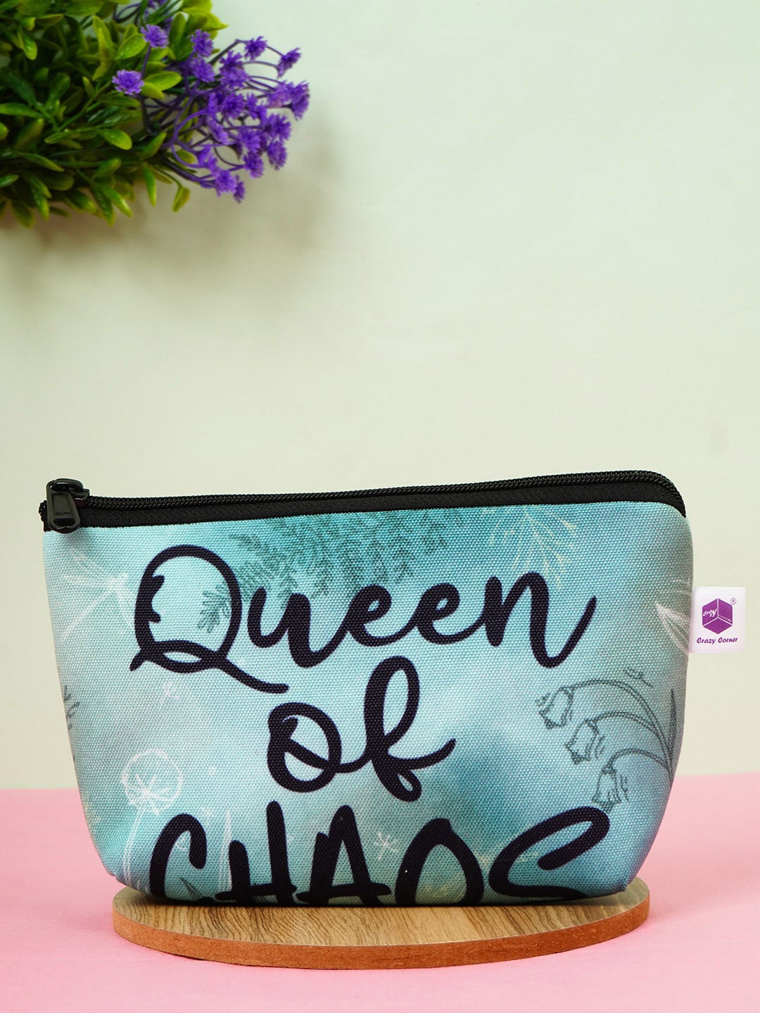 

Crazy Corner Blue printed Travel Accessory