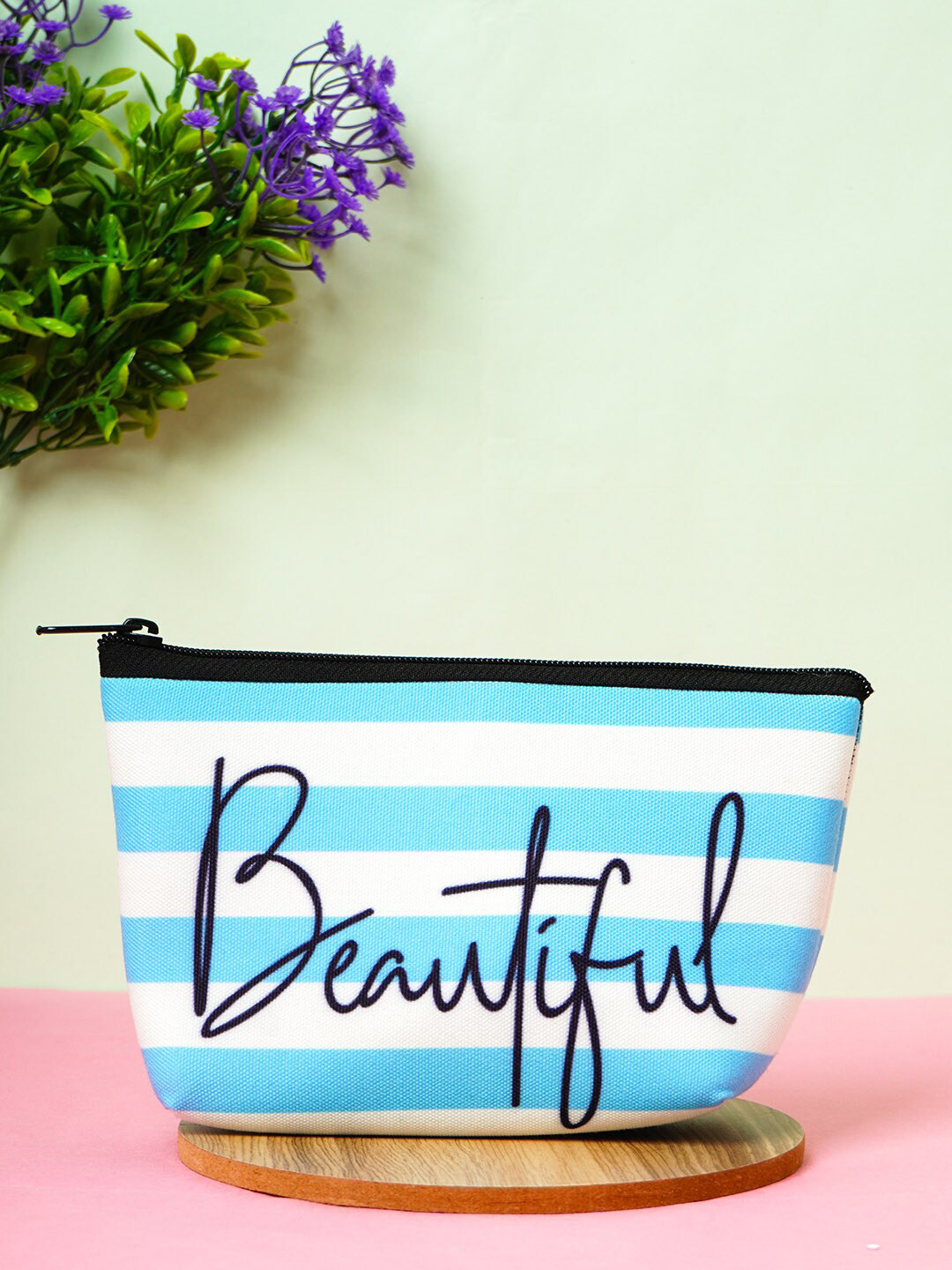 

Crazy Corner Blue & White Beautiful Printed Makeup Pouch