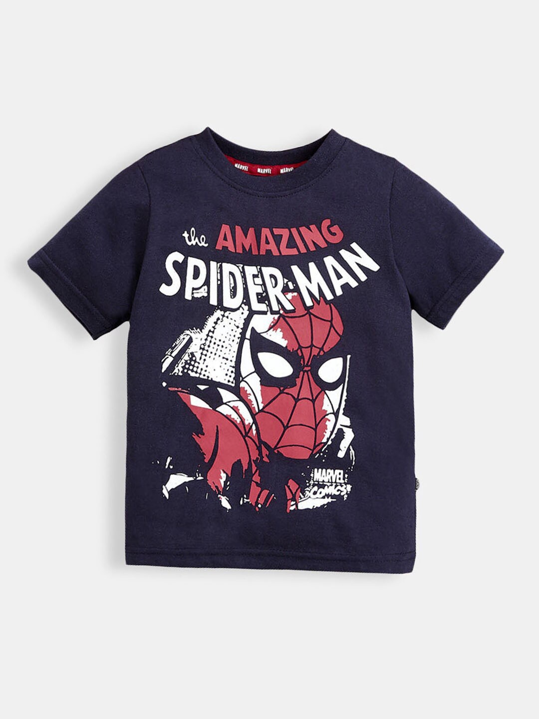 

Hopscotch Boys Navy Blue Typography T-shirt
