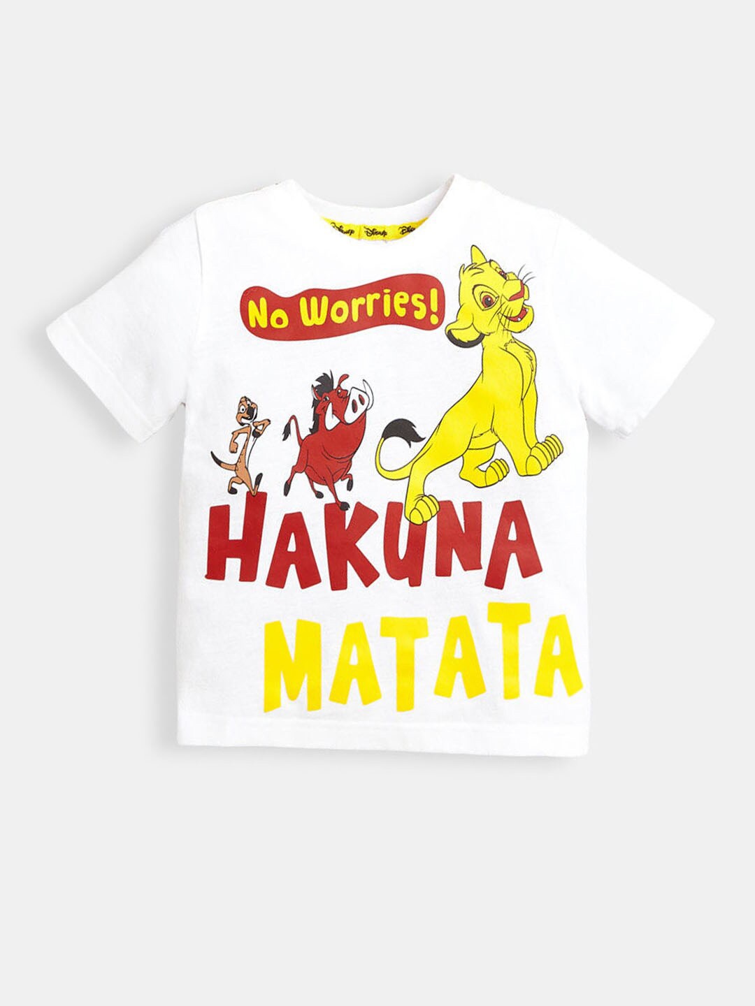 

Hopscotch Boys White Printed T-shirt
