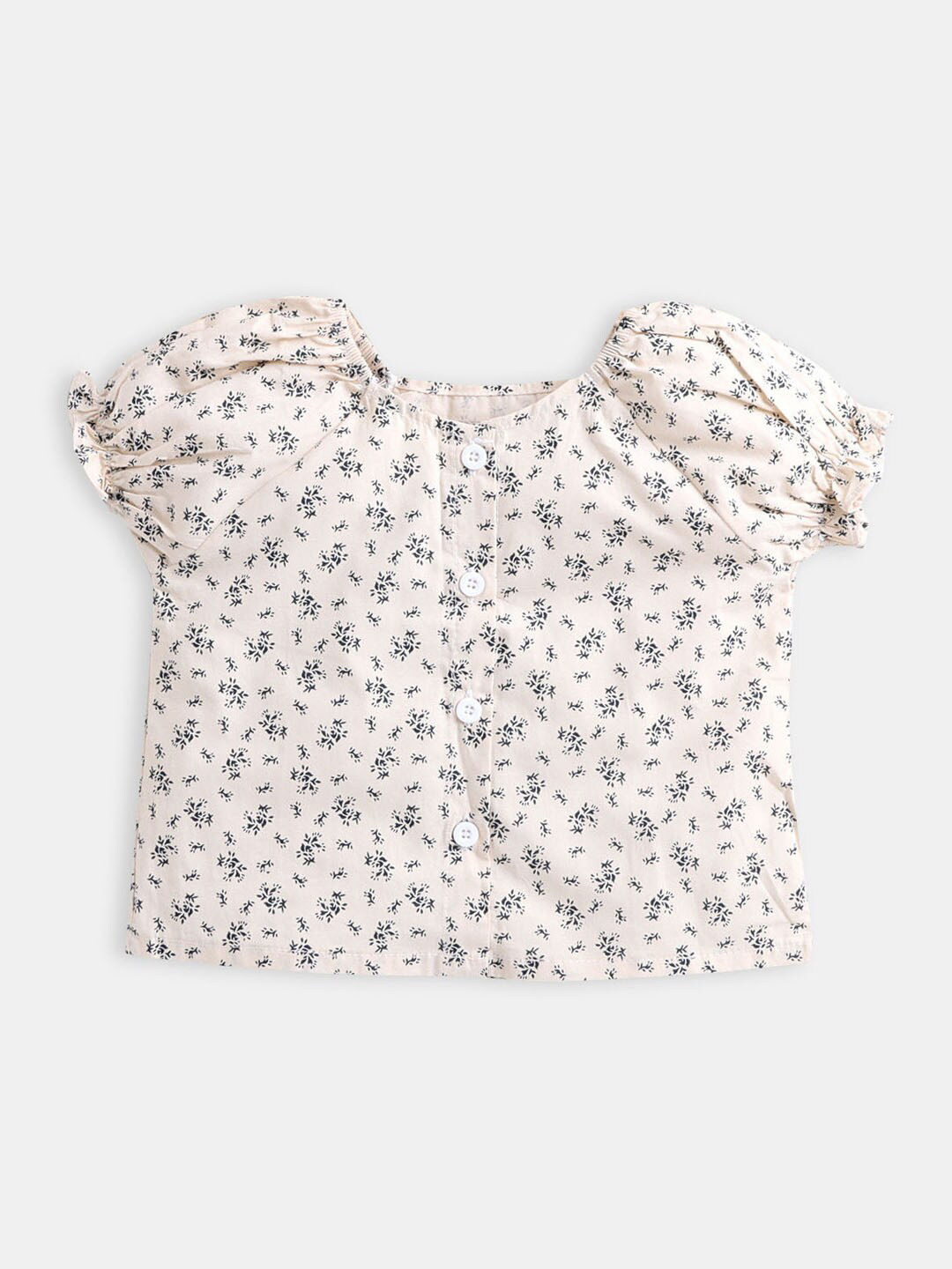 

Hopscotch Girls Black Floral Printed Casual Shirt