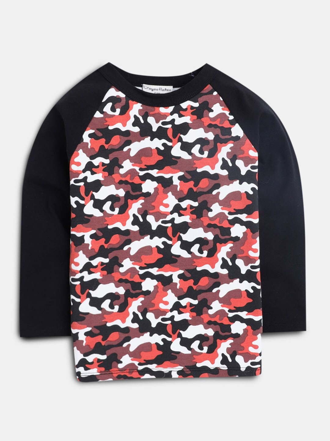 

Hopscotch Boys Multicoloured Camouflage Printed Cotton T-shirt, Multi