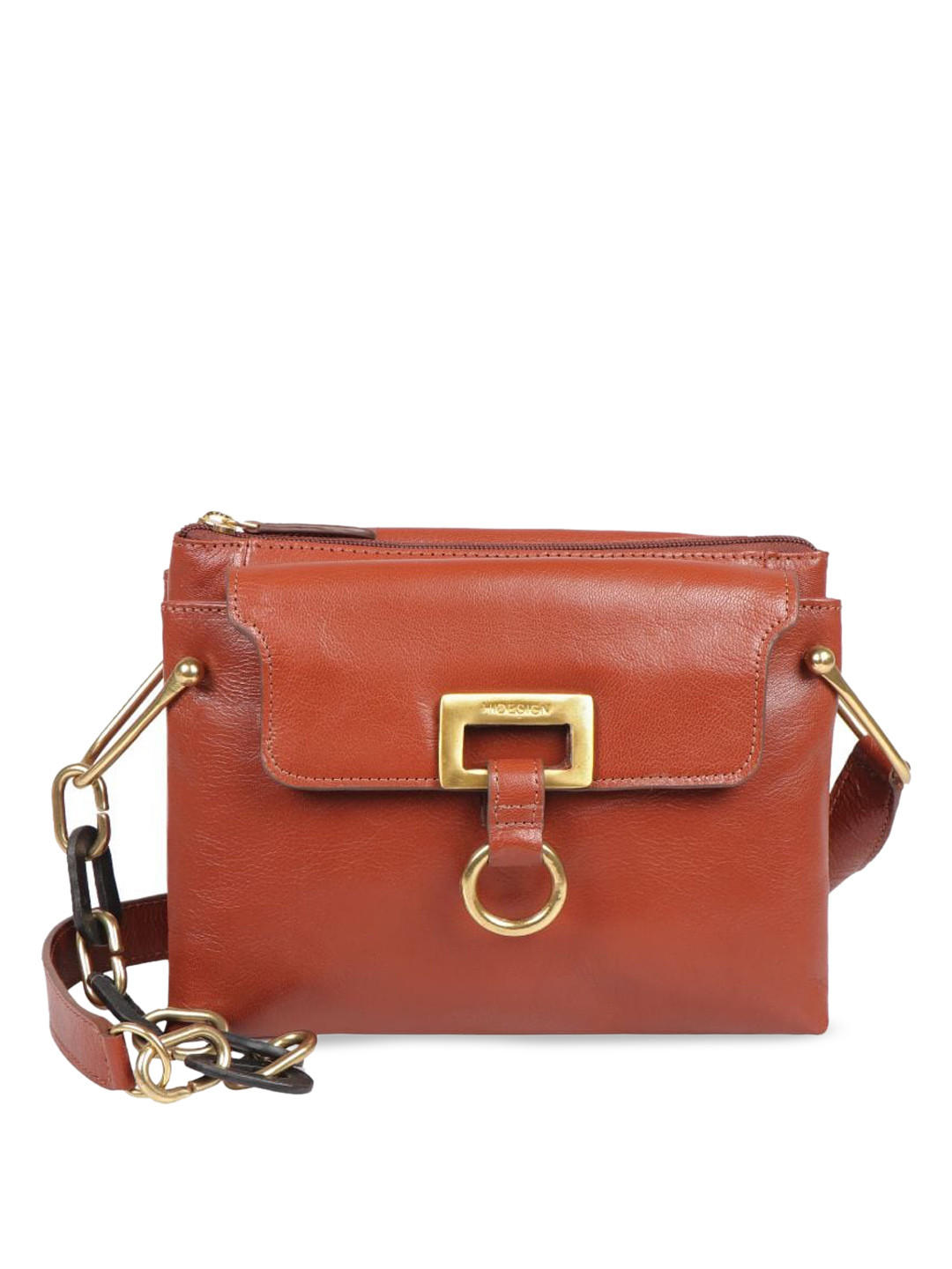 

Hidesign Tan Leather Shopper Sling Bag
