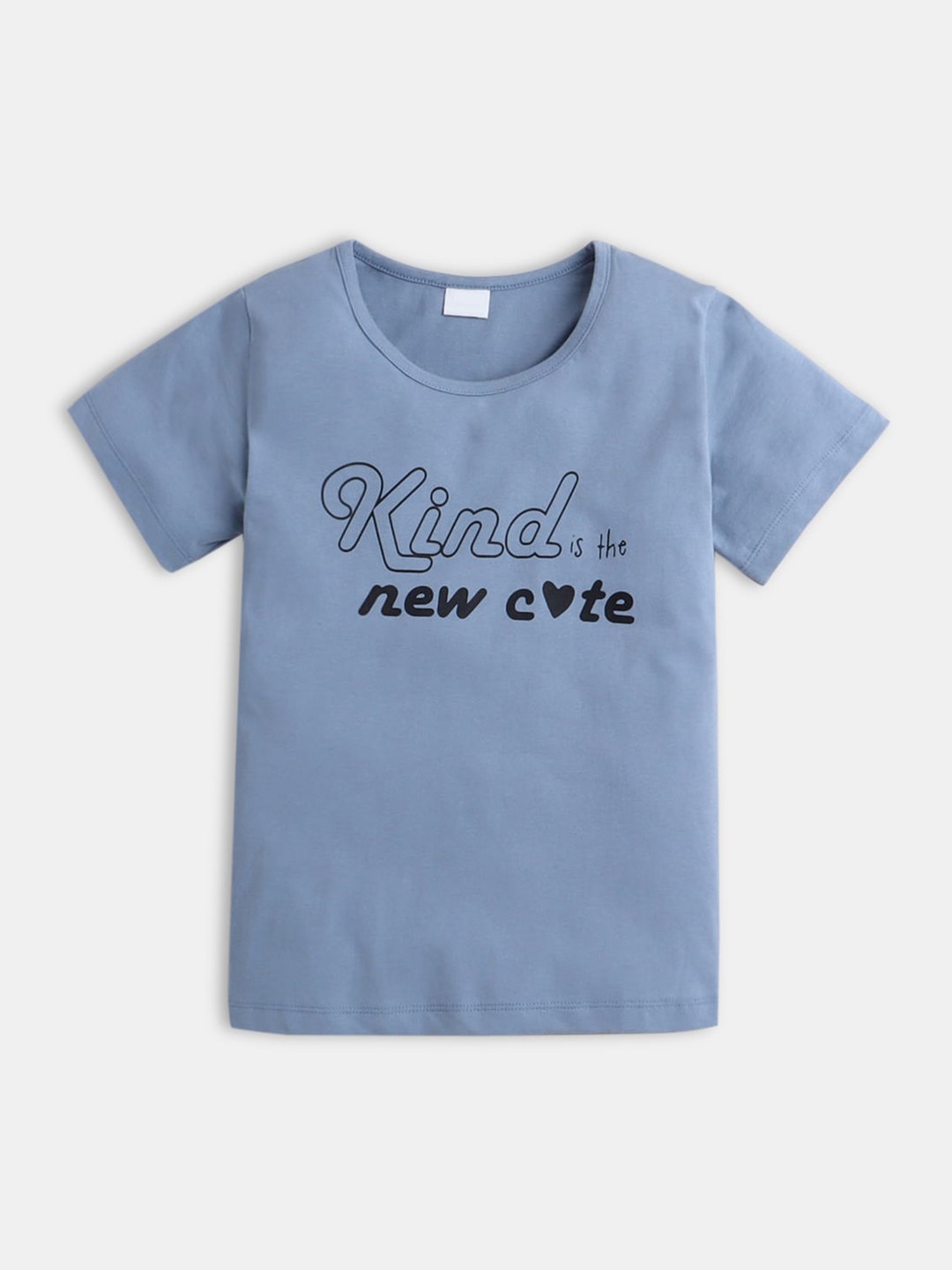

Hopscotch Kids Boys Blue Typography Printed Short Sleeves Pure Cotton Night Suit
