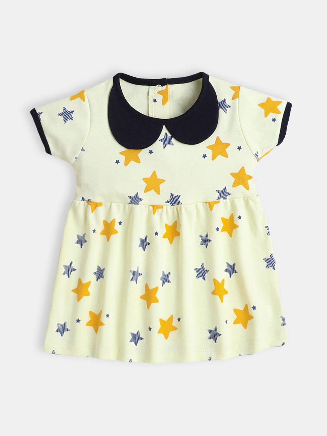 

Hopscotch Yellow Peter Pan Collar A-Line Dress