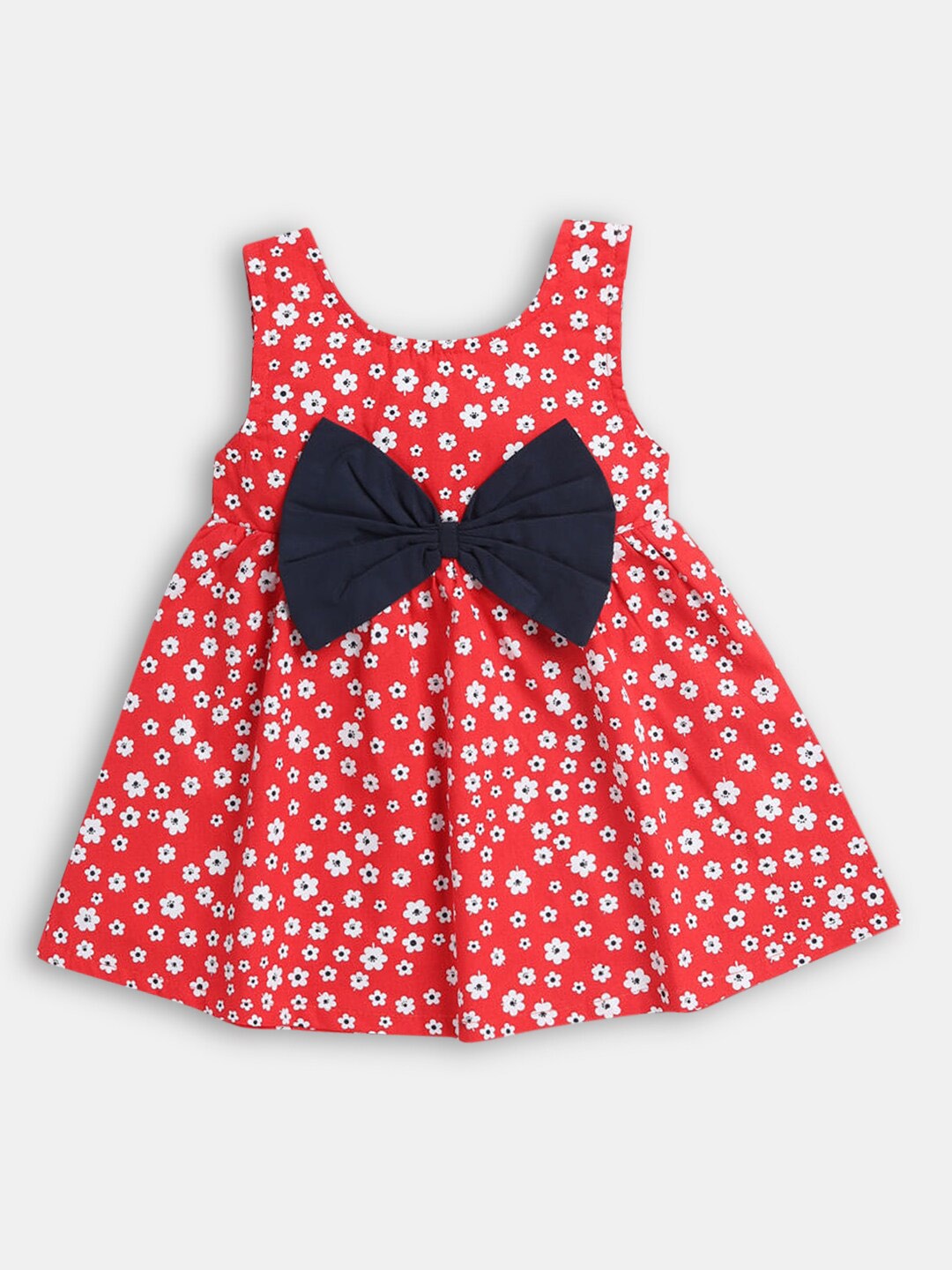 

Hopscotch Red Floral Print Dress