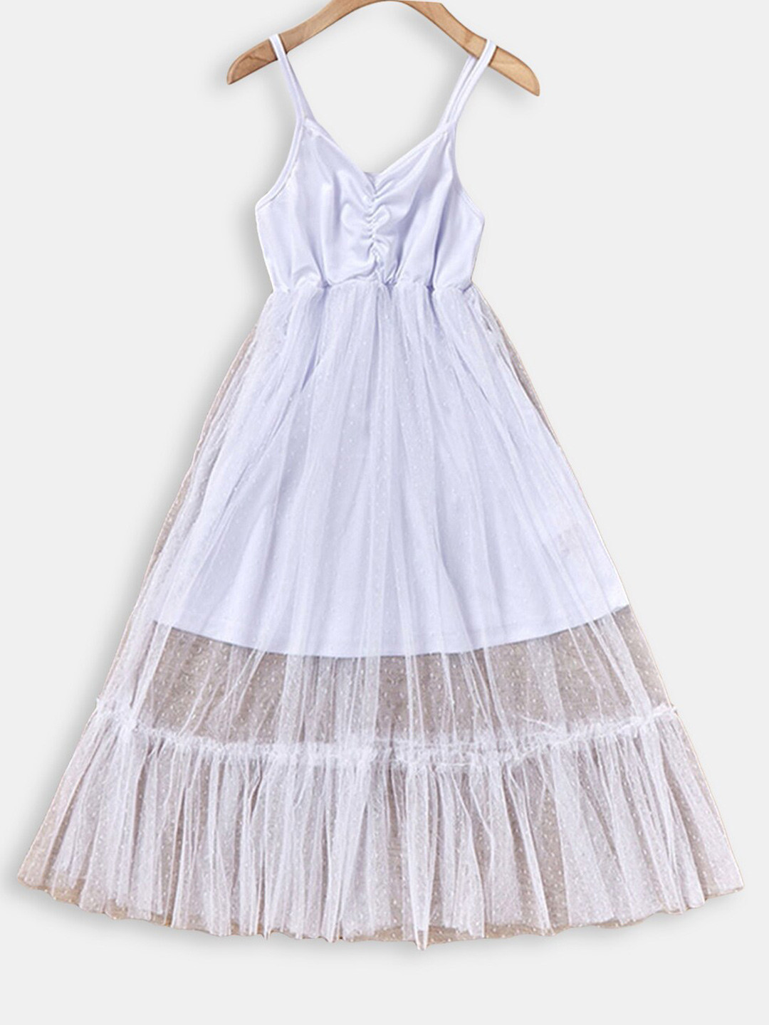 

Hopscotch Girls White Maxi Dress