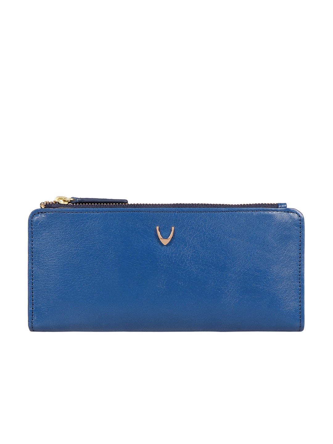 

Hidesign Women Blue Leather Two Fold Wallet