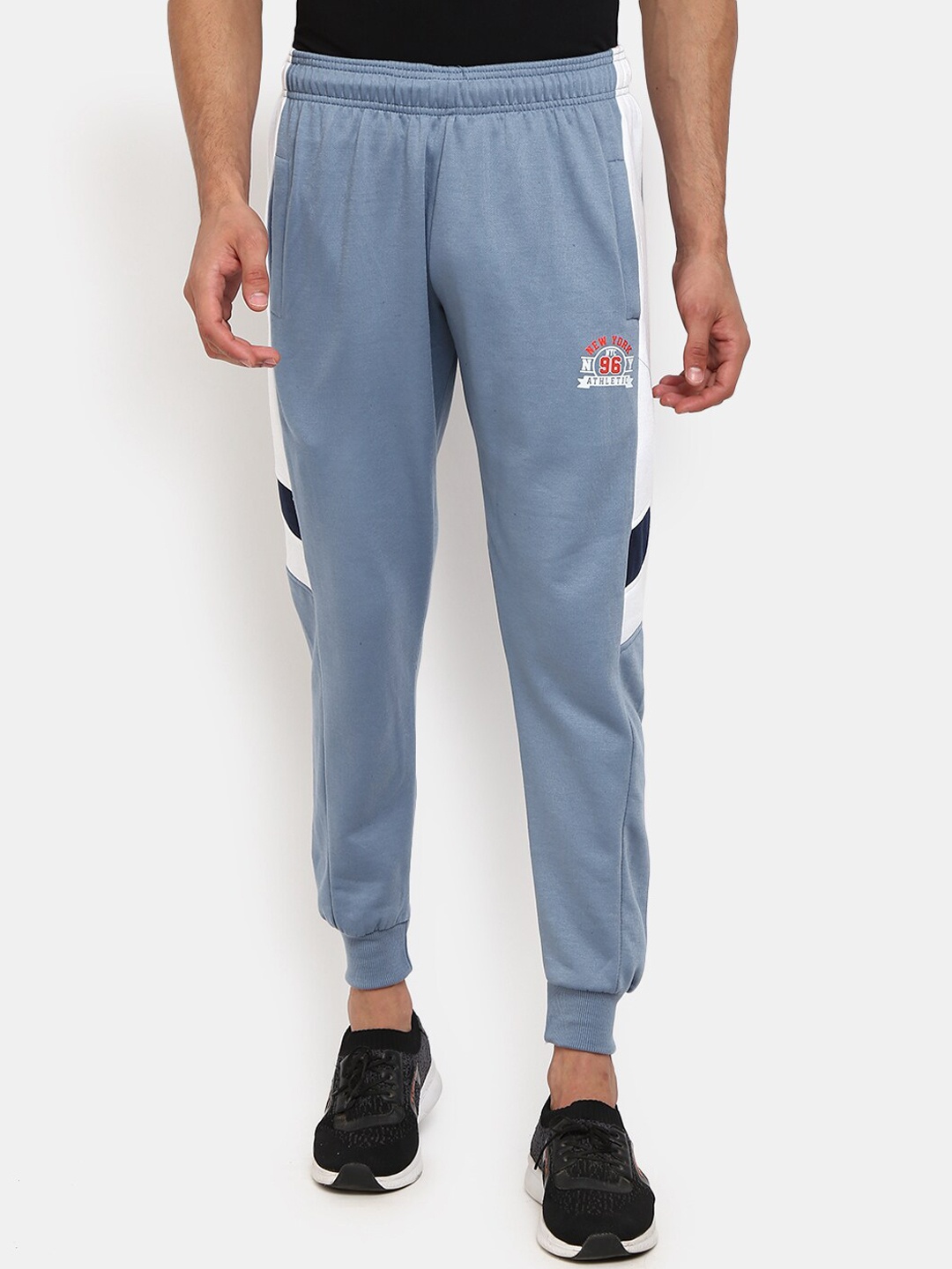 

V-Mart Men Blue Solid Cotton Joggers