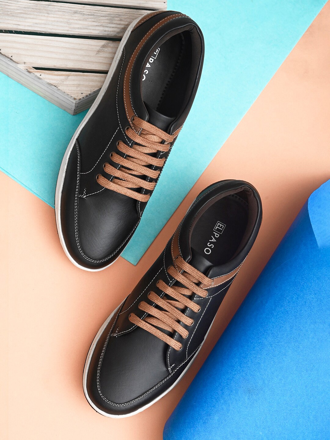 

El Paso Men Black & Brown Sneakers EP8757