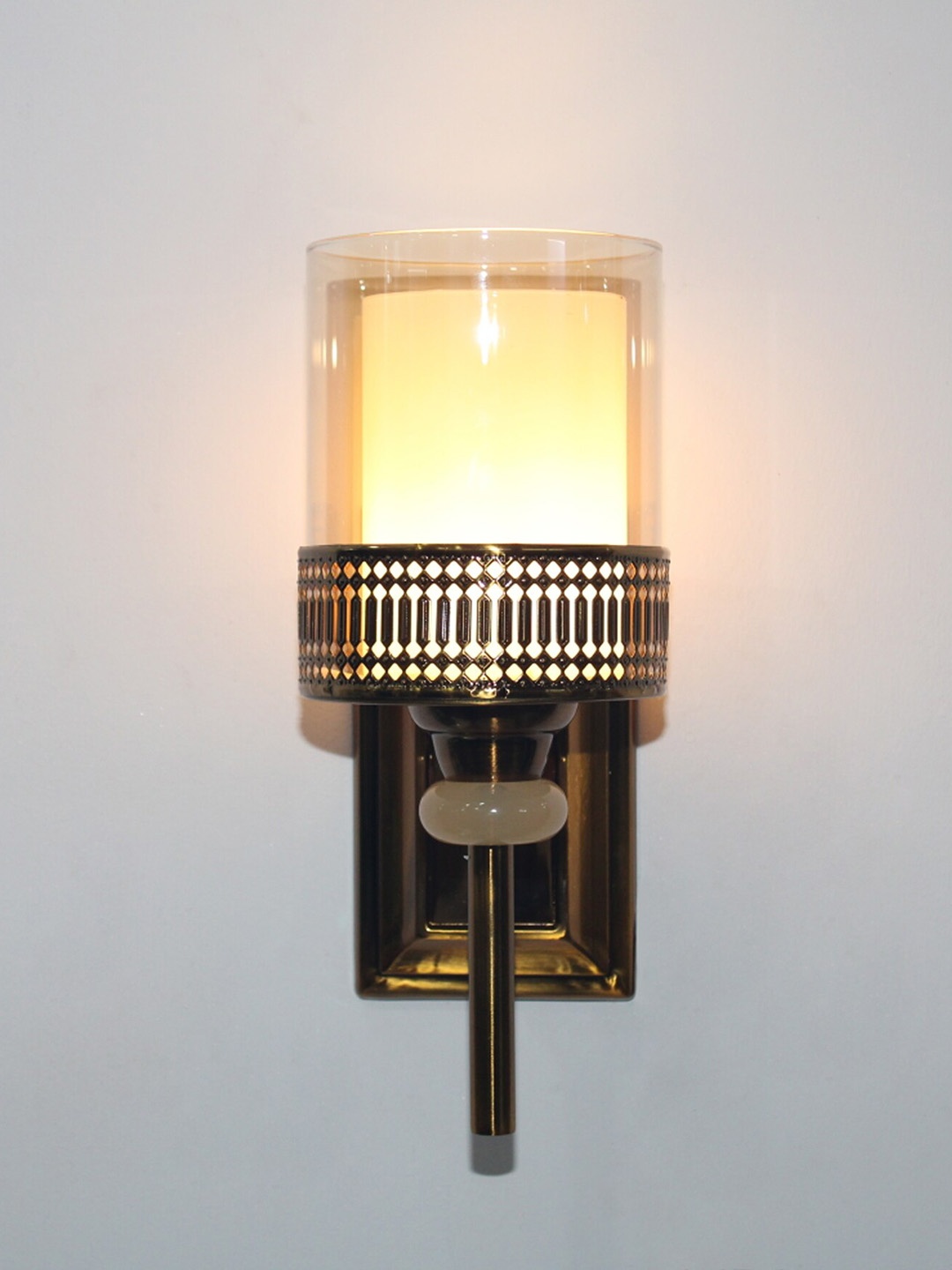 

SHREE KALA HOME DECOR Coral-Colored Solid Wall Lamps