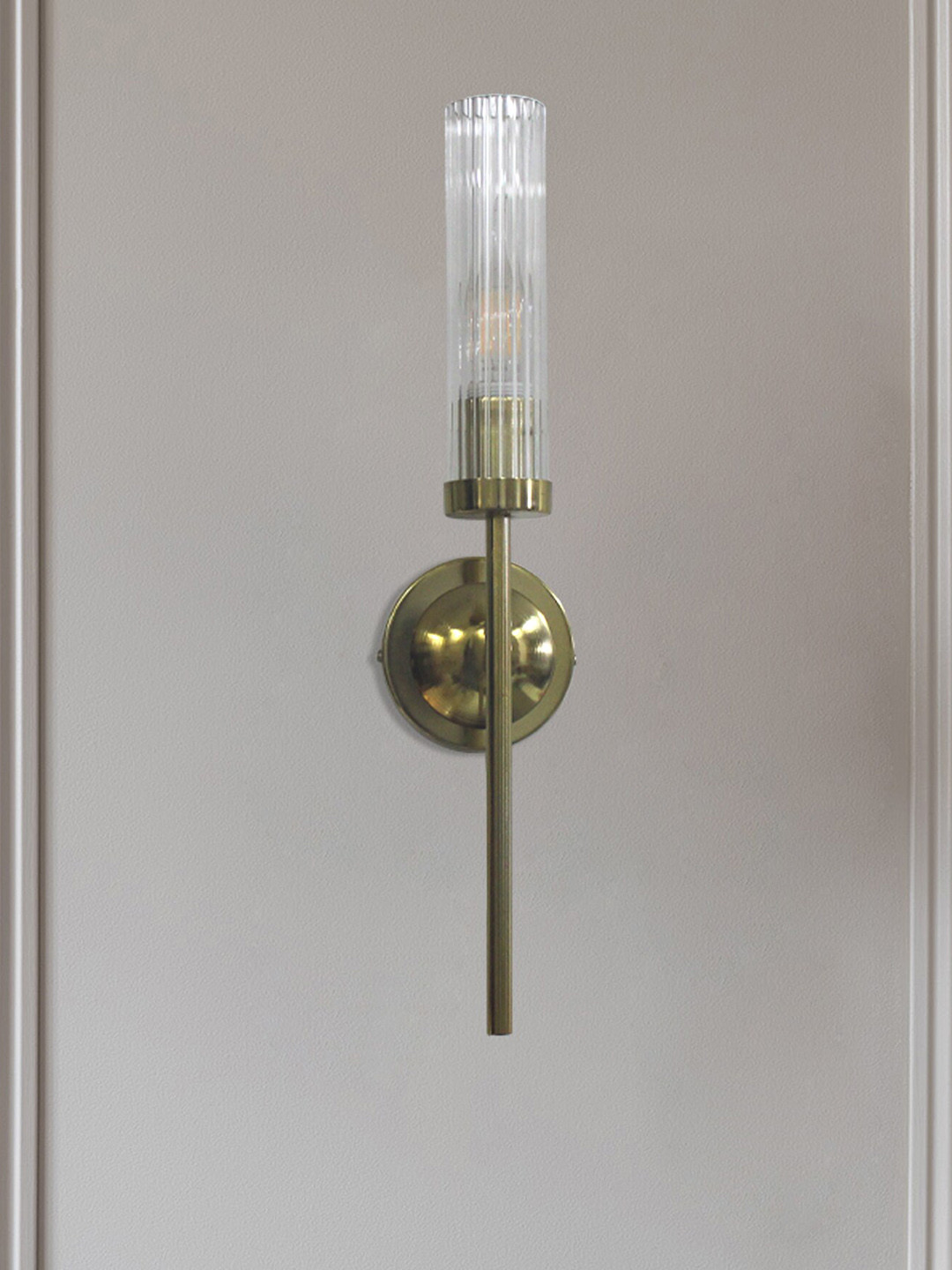 

SHREE KALA HOME DECOR Coral-Colored Single Shade Wall Lamps