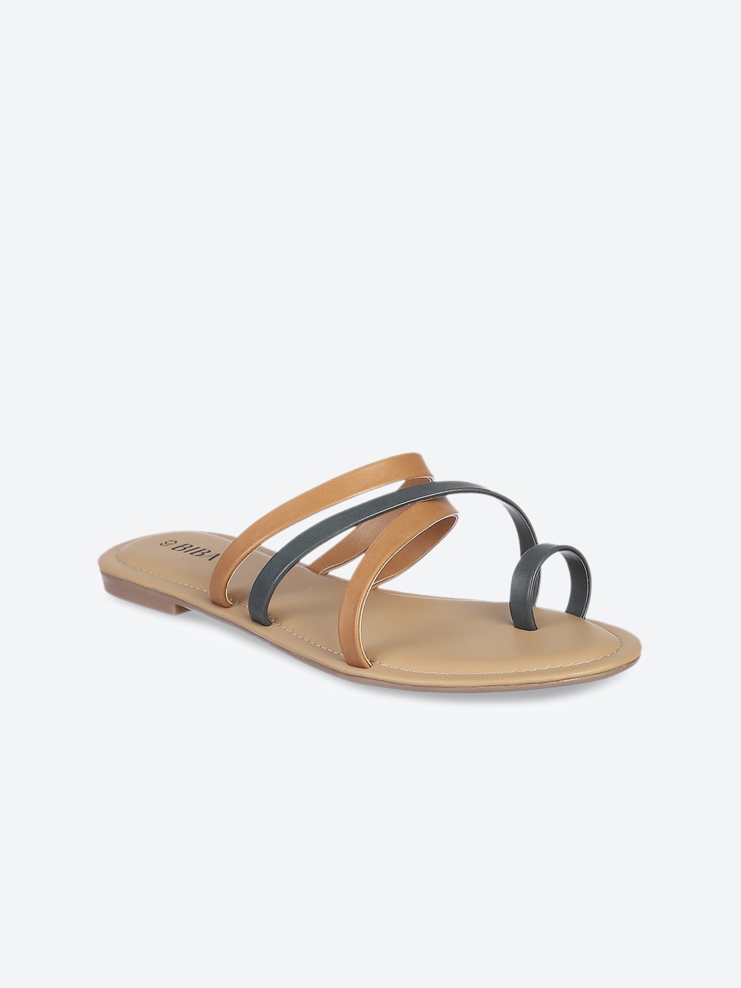 

Biba Women Beige One Toe Flats