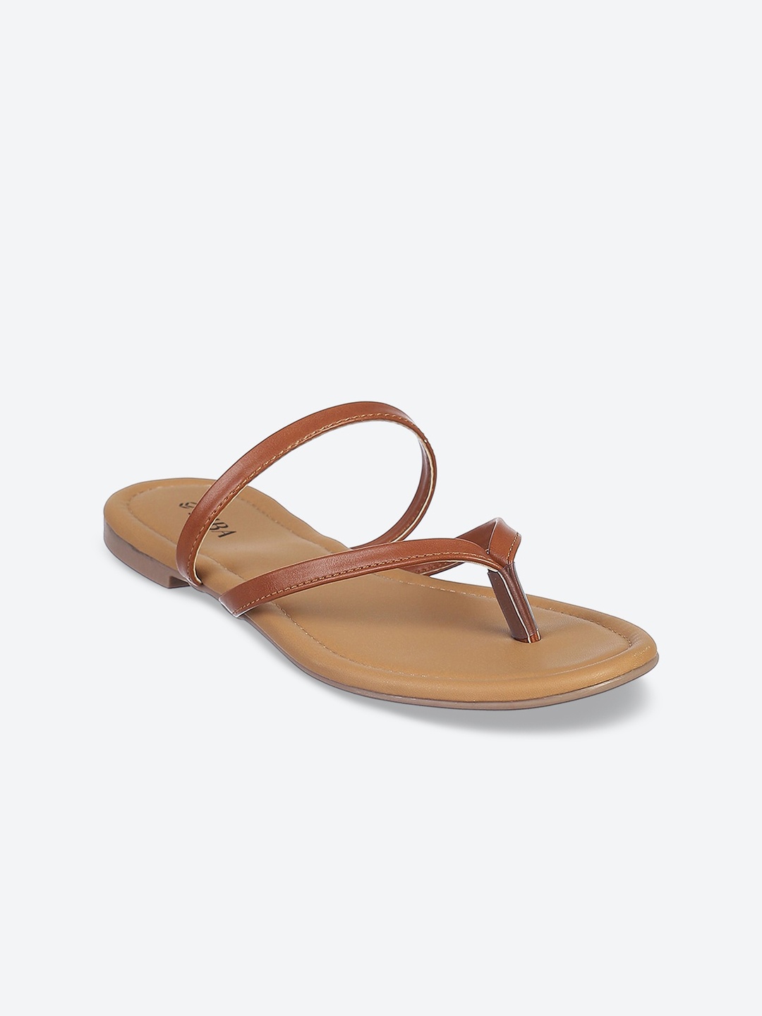 

Biba Women Brown Embellished Open Toe Flats