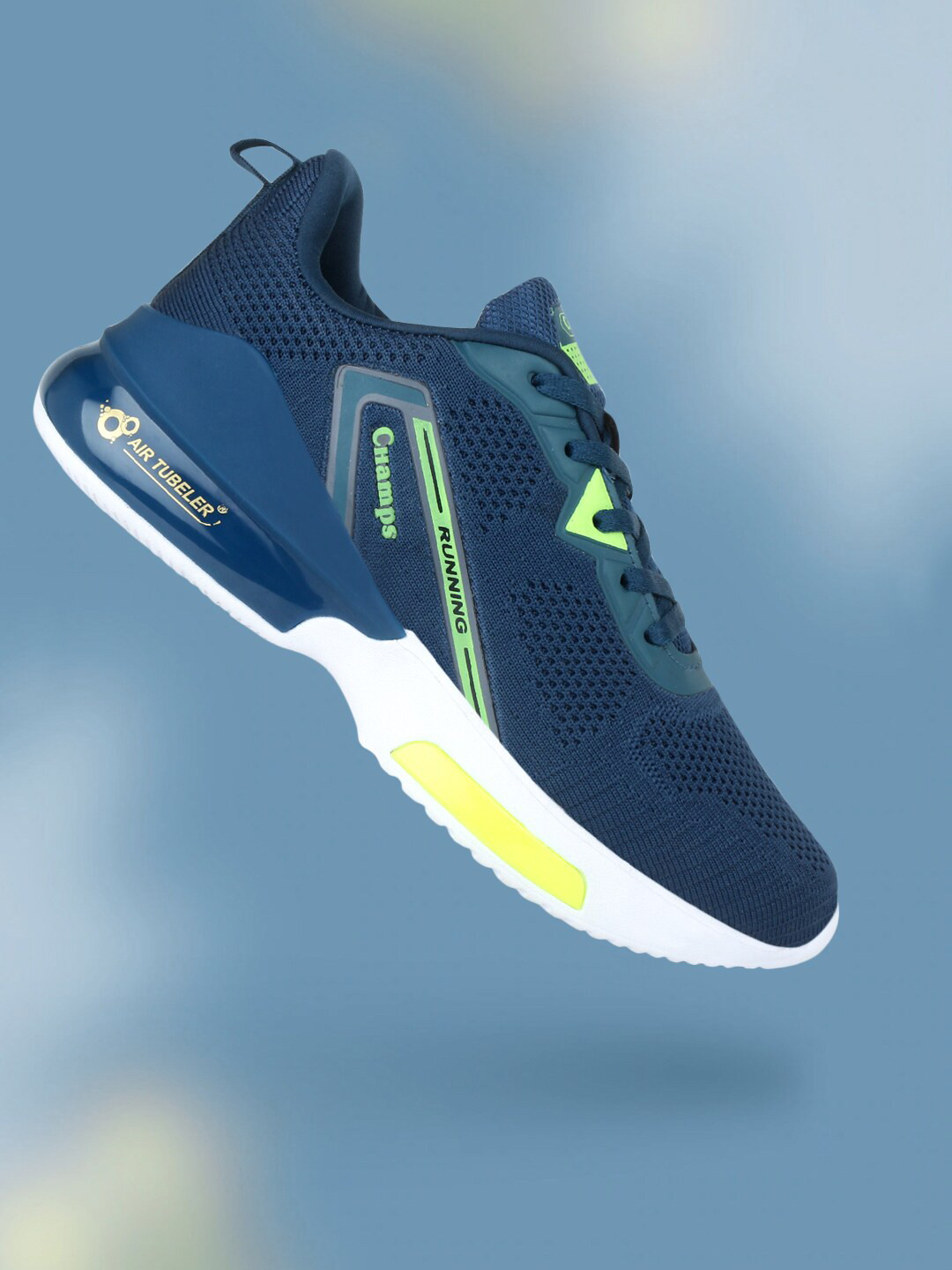 

Champs Men Navy Blue Mesh Running Non-Marking Shoes