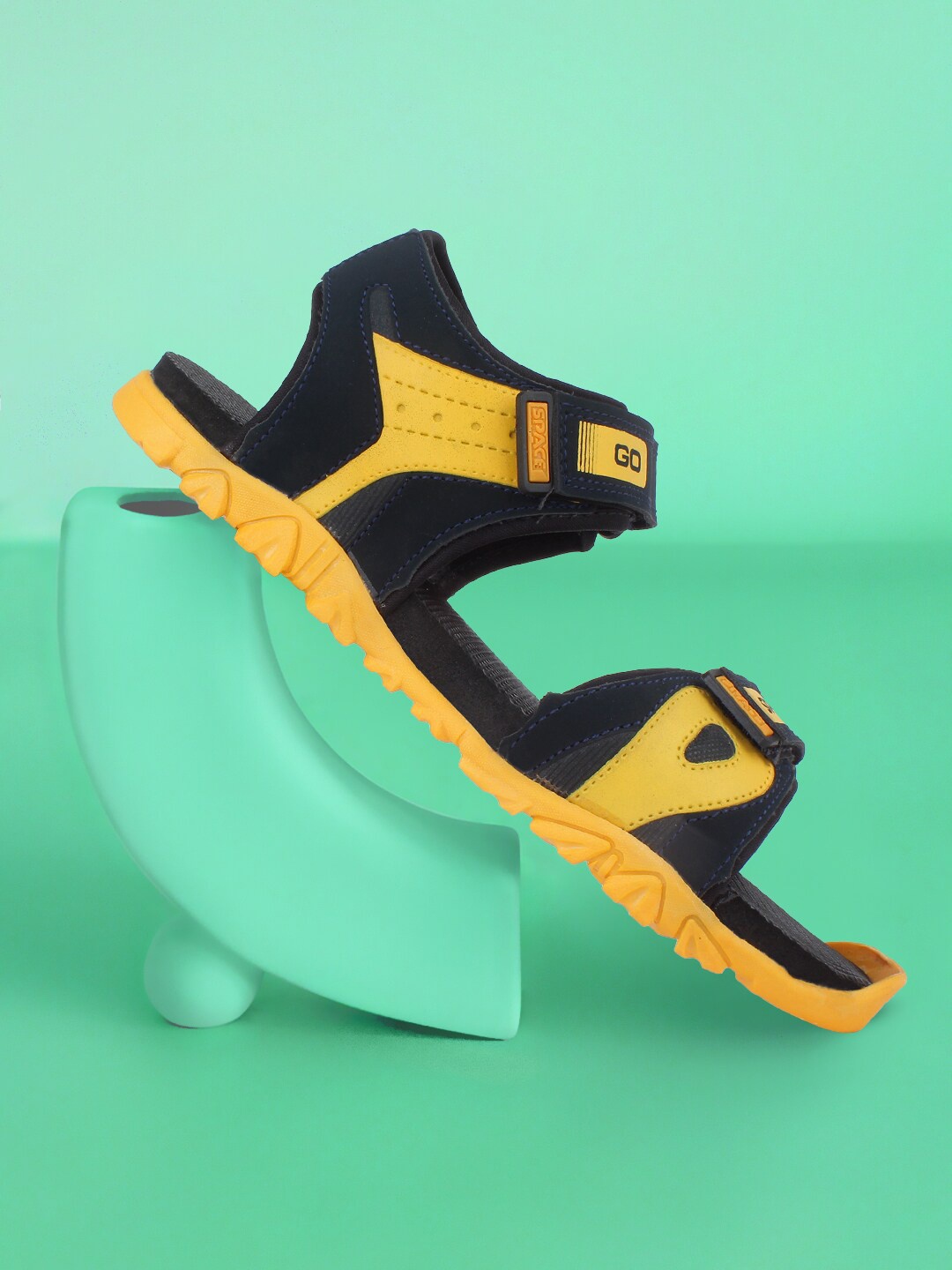 

Space Men Colourblocked Sports Sandals, Navy blue