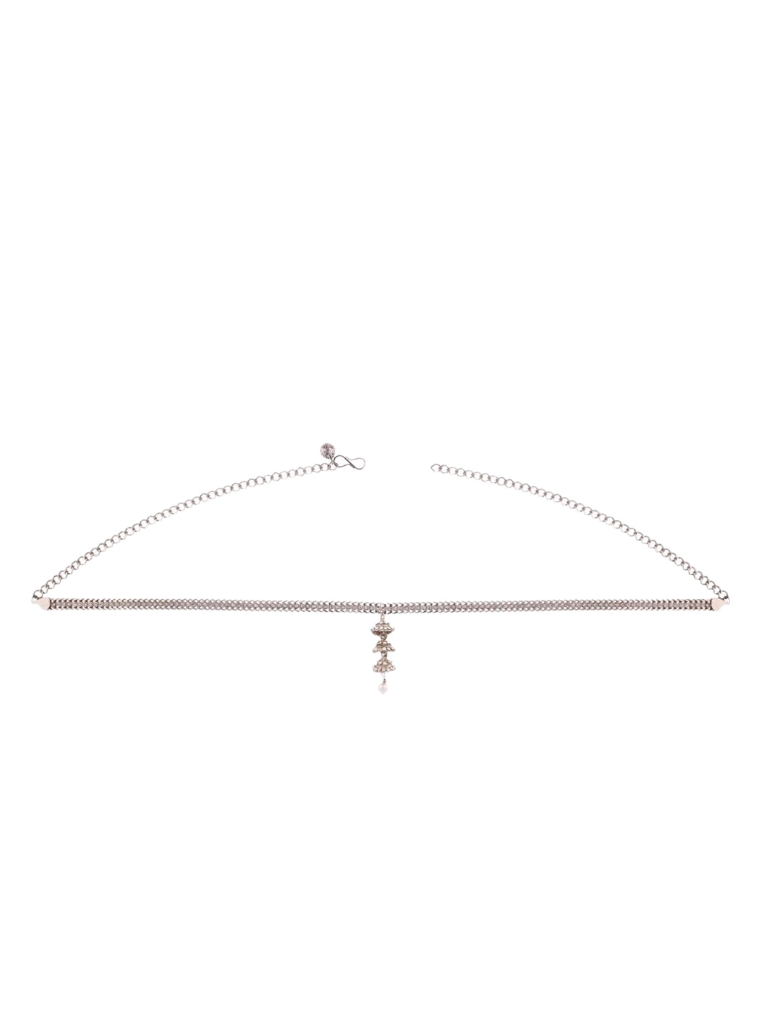 

Efulgenz White Artificial Stones Studded Waistchain