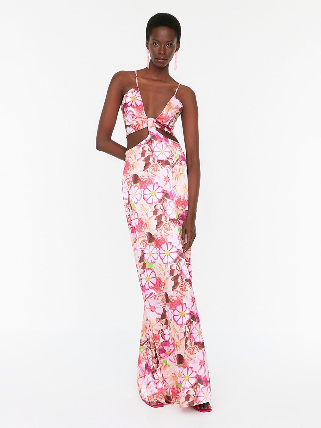 

Trendyol Multicoloured Floral Printed Maxi Dress, Multi