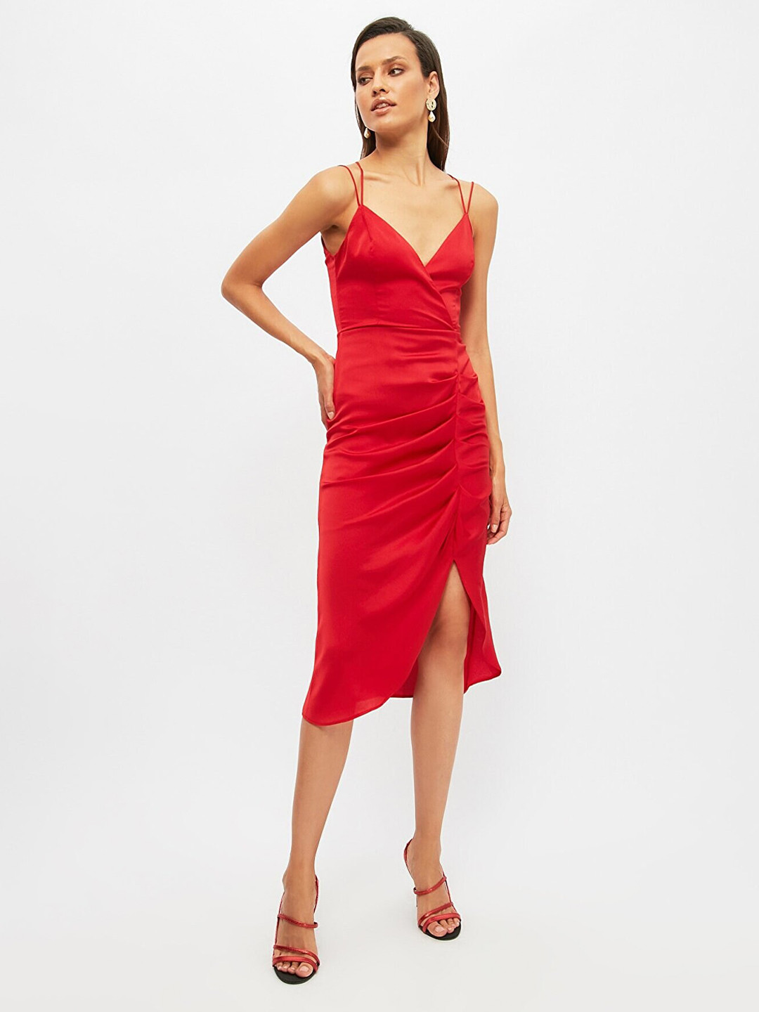 

Trendyol Women Red Sheath Dress