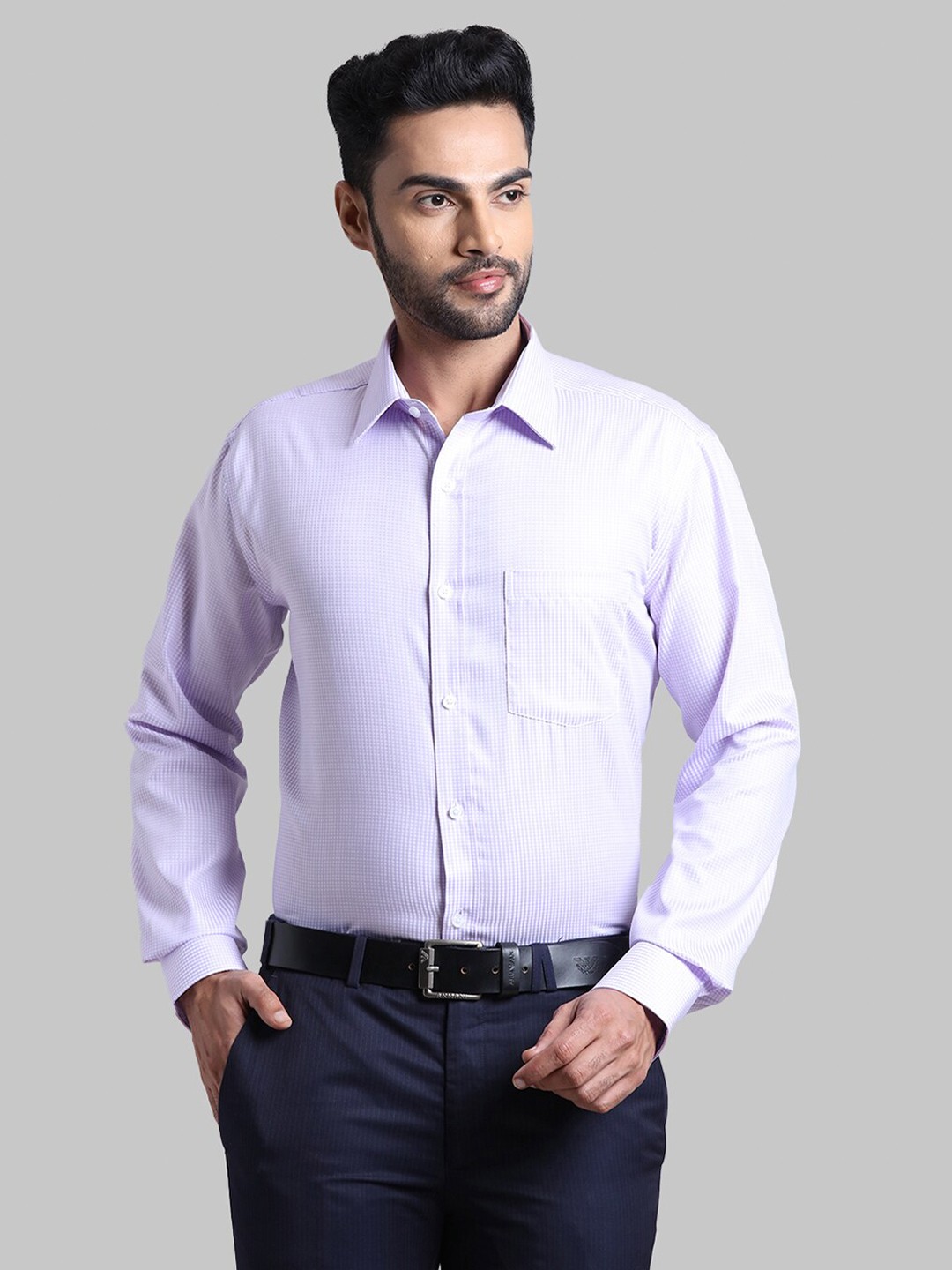 

Park Avenue Men Purple Formal Shirt