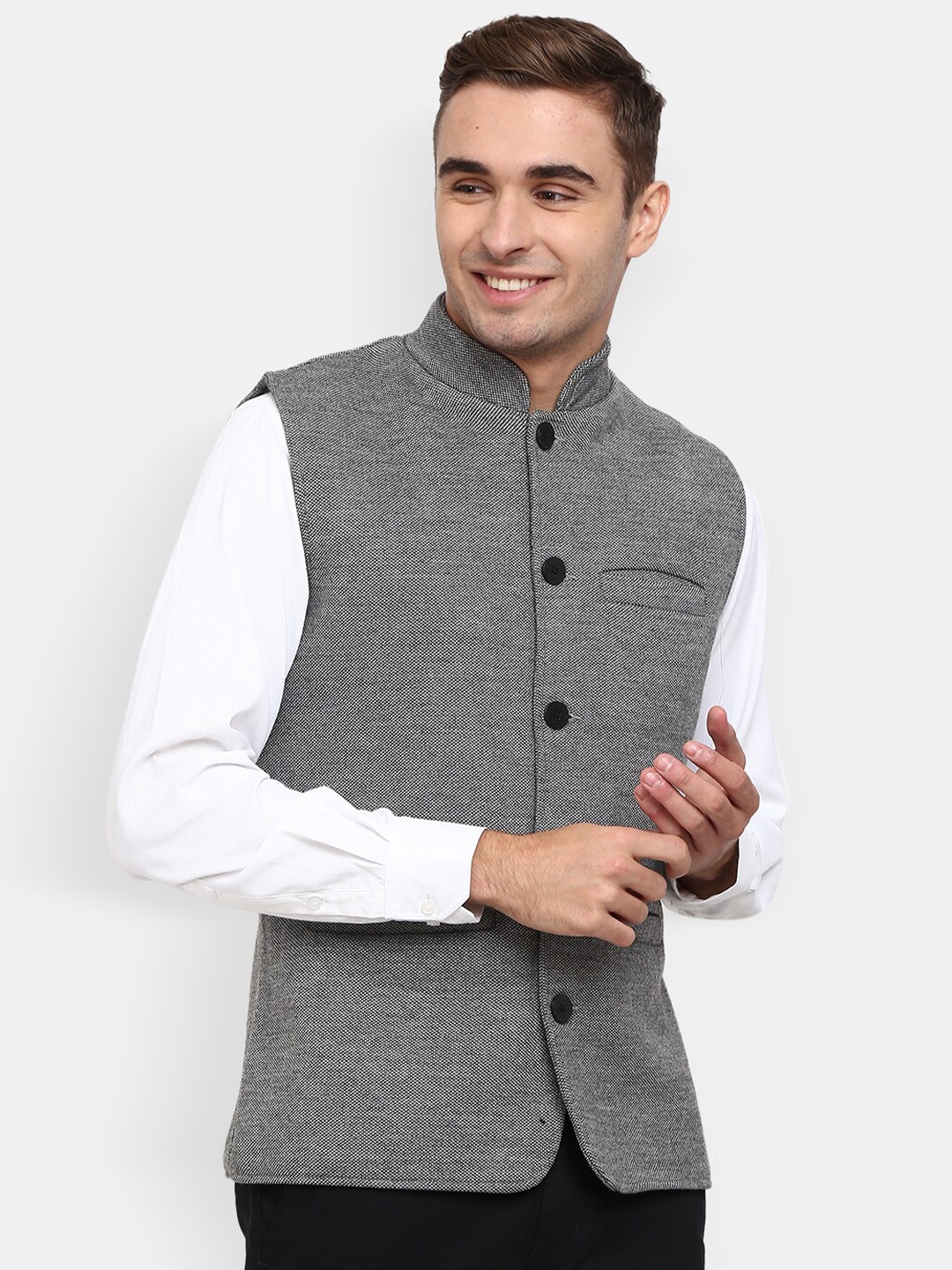 

V-Mart Men Grey Sweatshirt