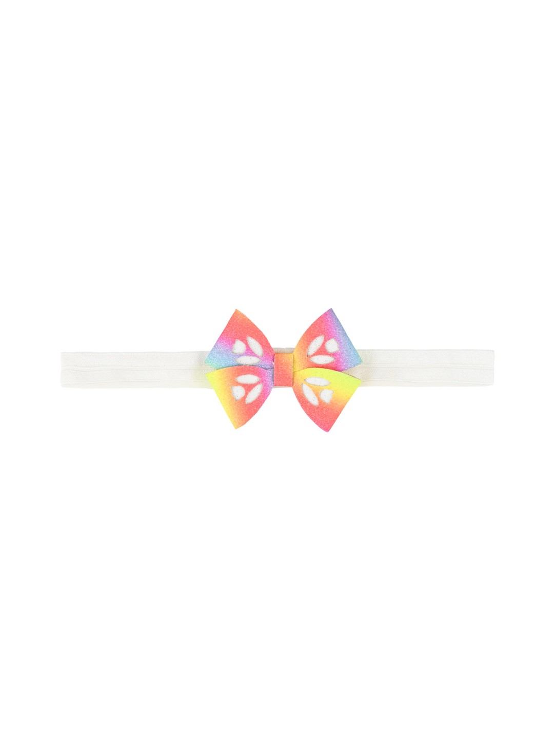 

Aye Candy Girls White & Orange Tulip Bow Chill Wrap