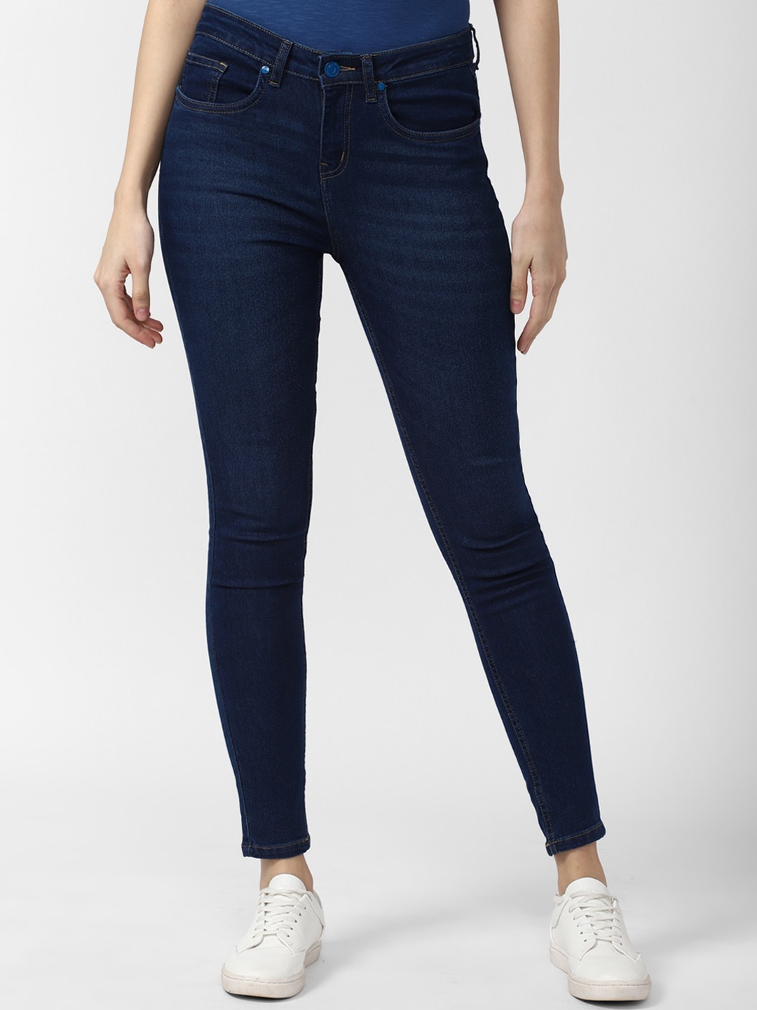 

Van Heusen Woman Women Navy Blue Skinny Fit Jeans