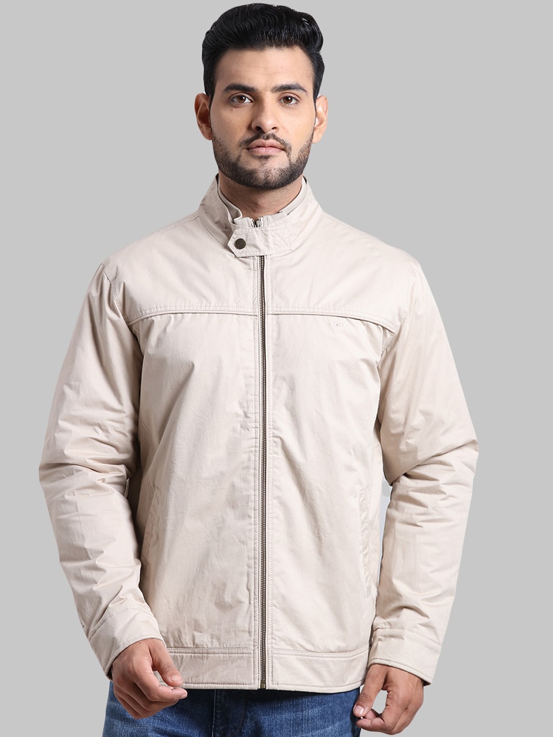 

ColorPlus Men Beige Open Front Jacket