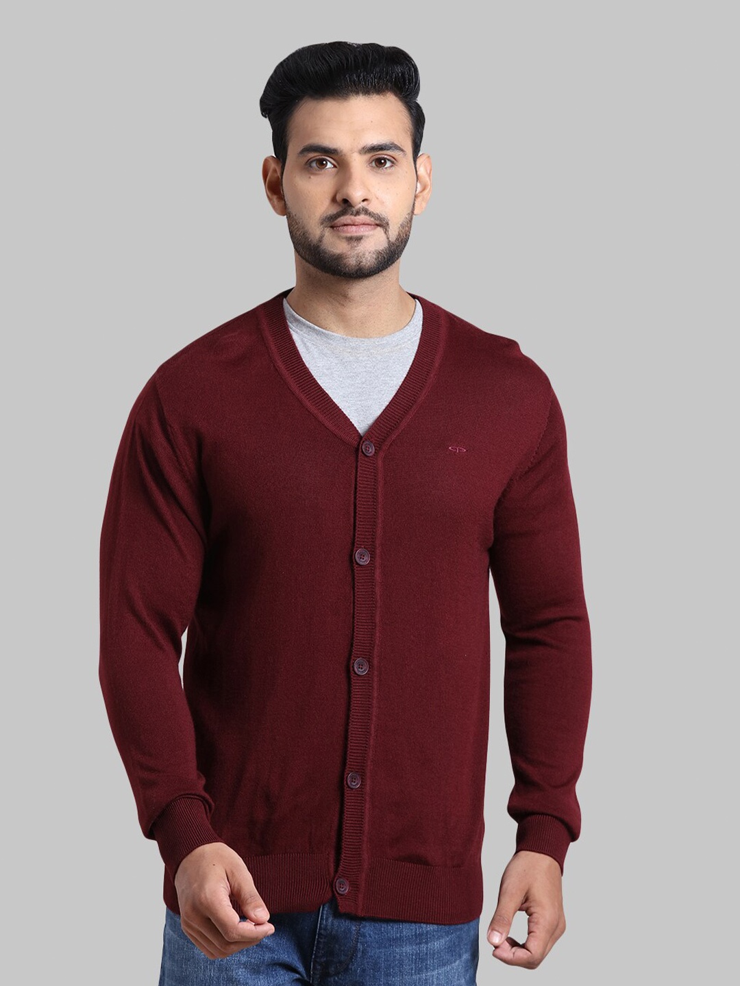 

ColorPlus Men Maroon Cardigan