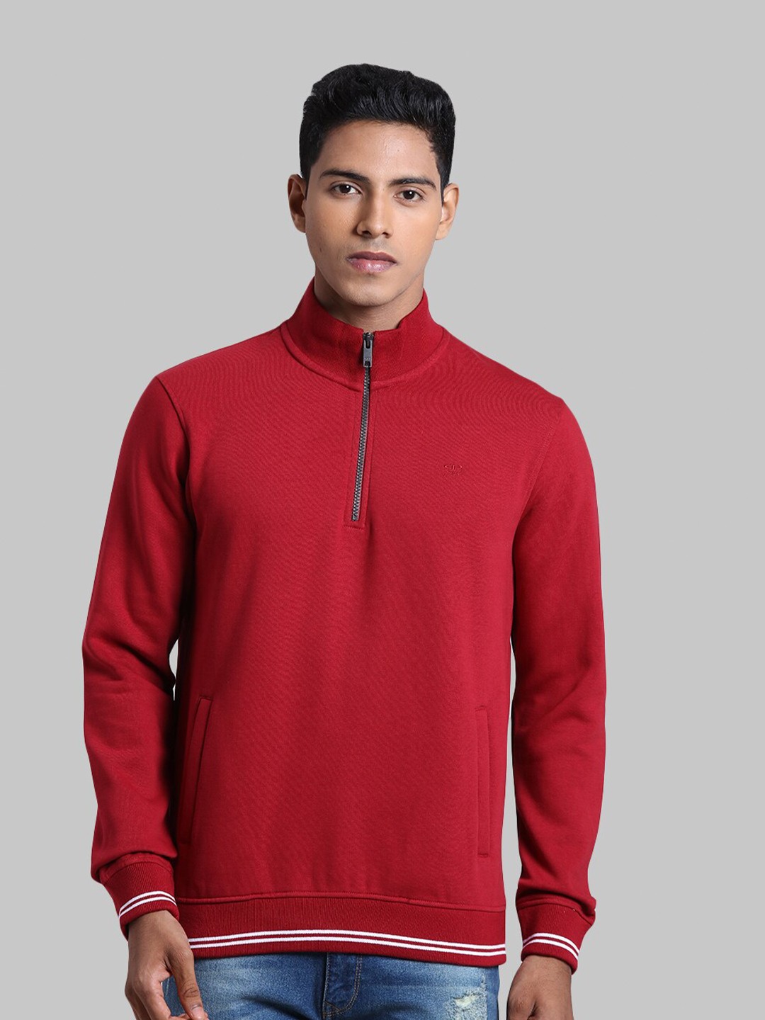 

ColorPlus Men Maroon Sweatshirt