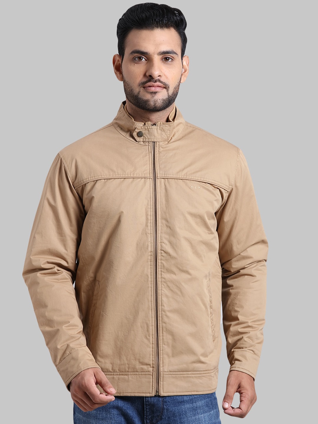 

ColorPlus Men Khaki Plus Size Bomber Jacket